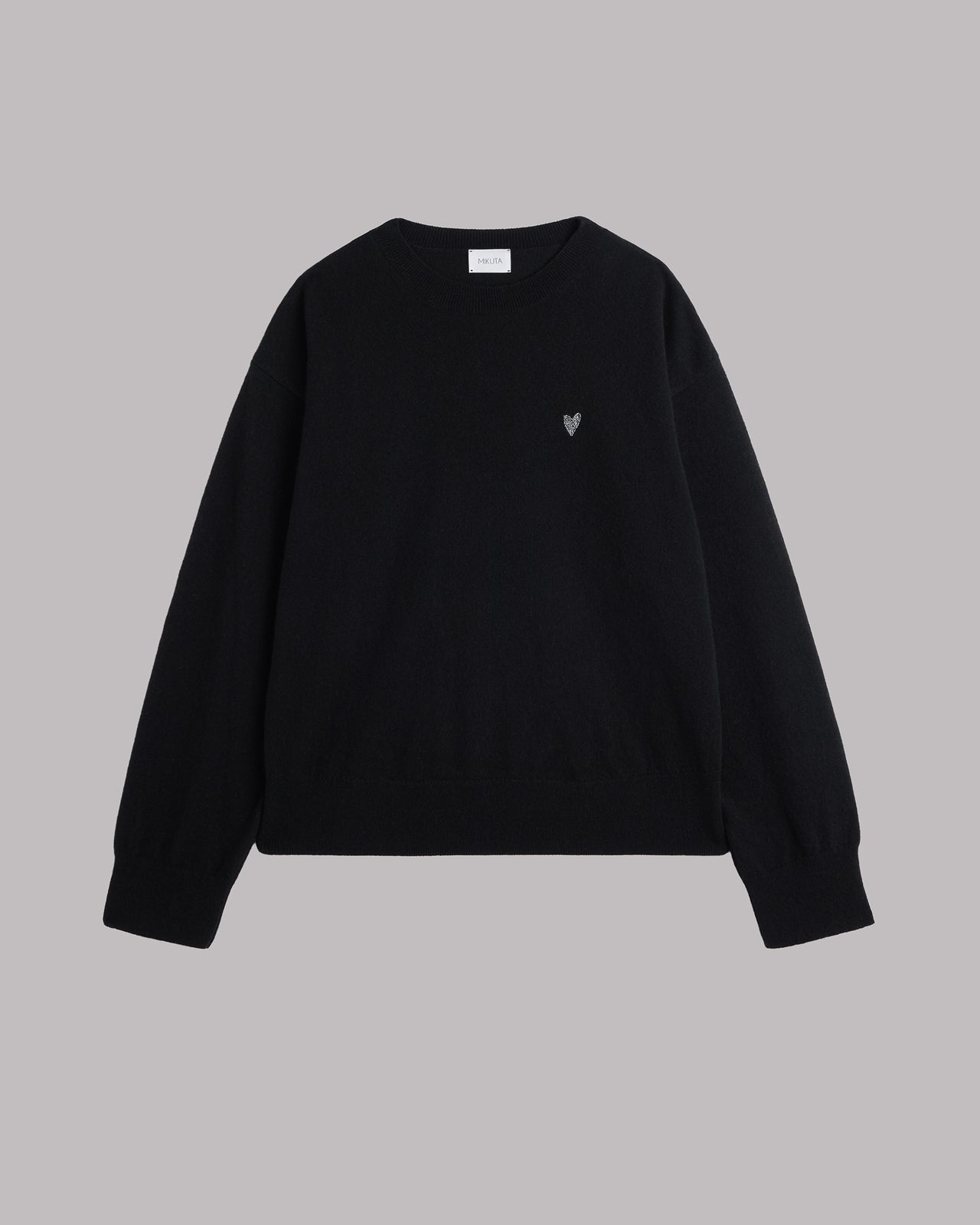 The Black Cashmere Knitted Sweater