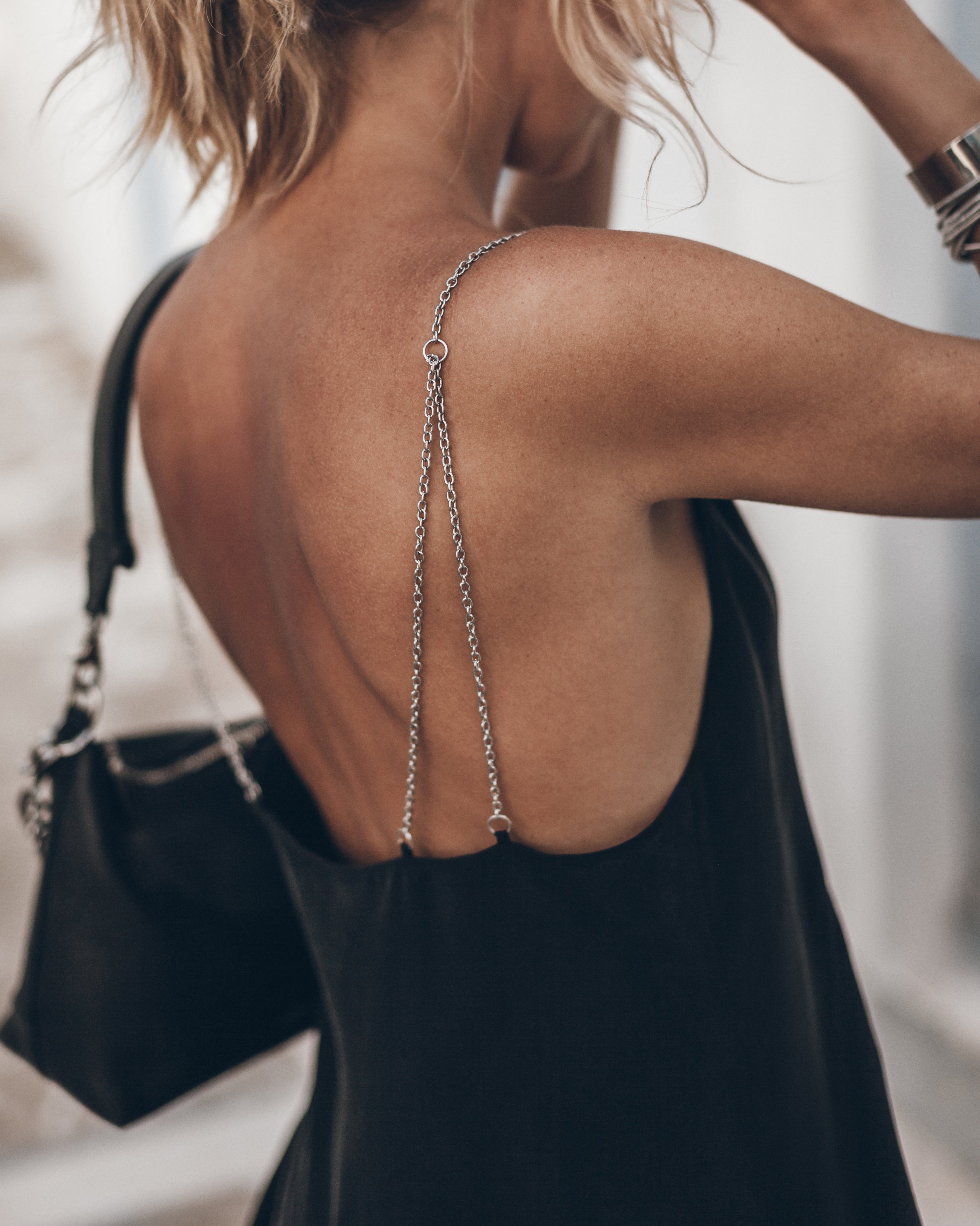 MIKUTA | The Black Chain Strap Dress MIKUTA | The Black Chain Strap Dress
