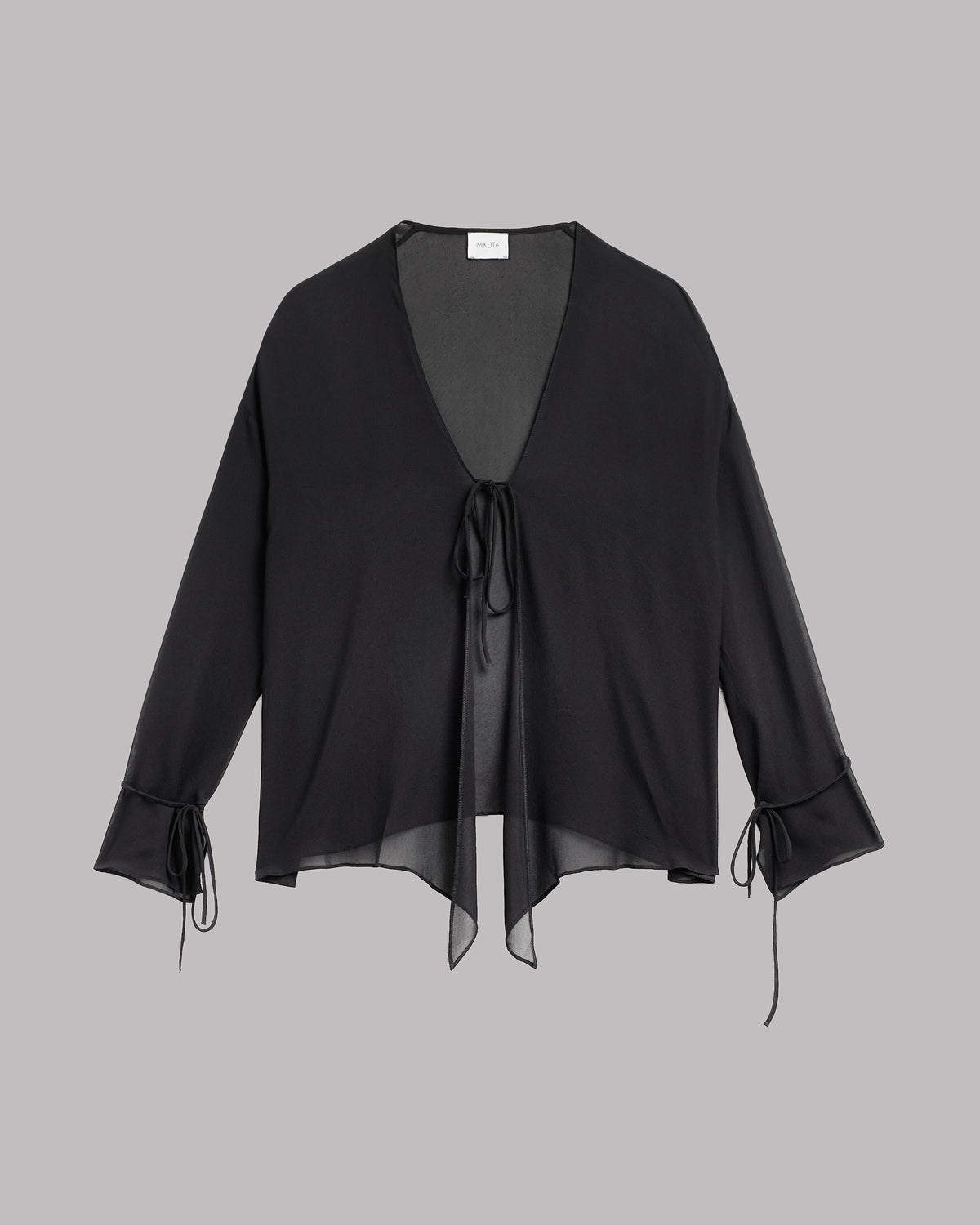 The Black Chiffon Shirt