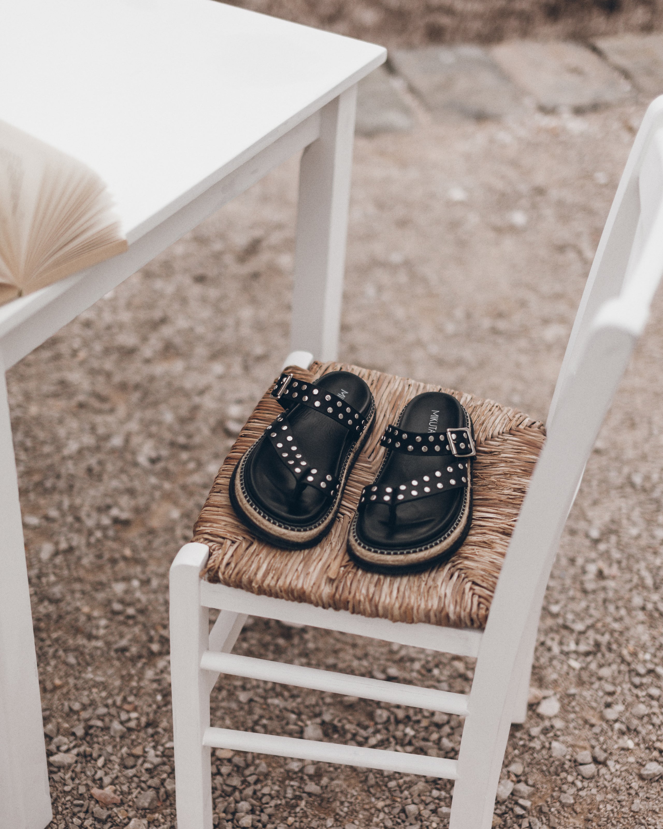 The Black Chunky Sandals