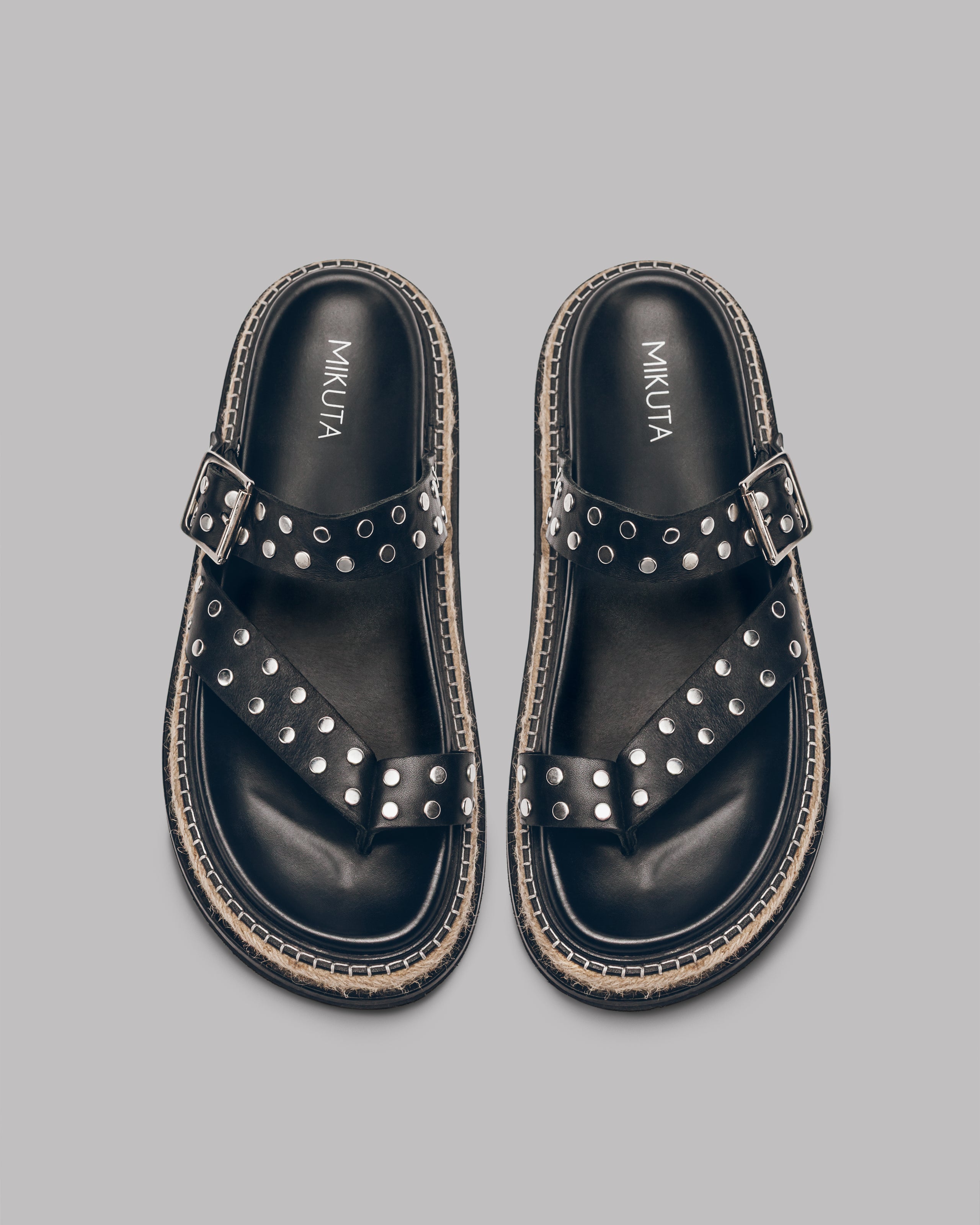 The Black Chunky Sandals
