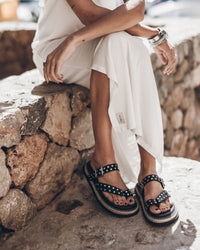 The Black Chunky Sandals