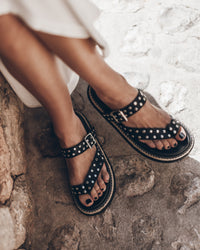 The Black Chunky Sandals