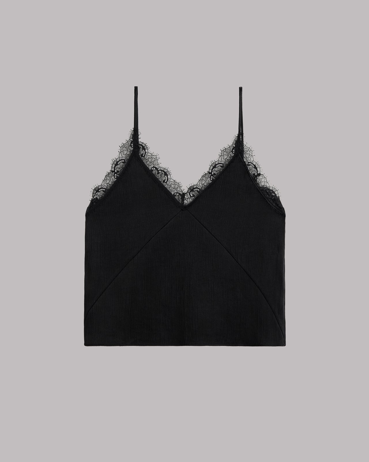 The Black Crinkle Top