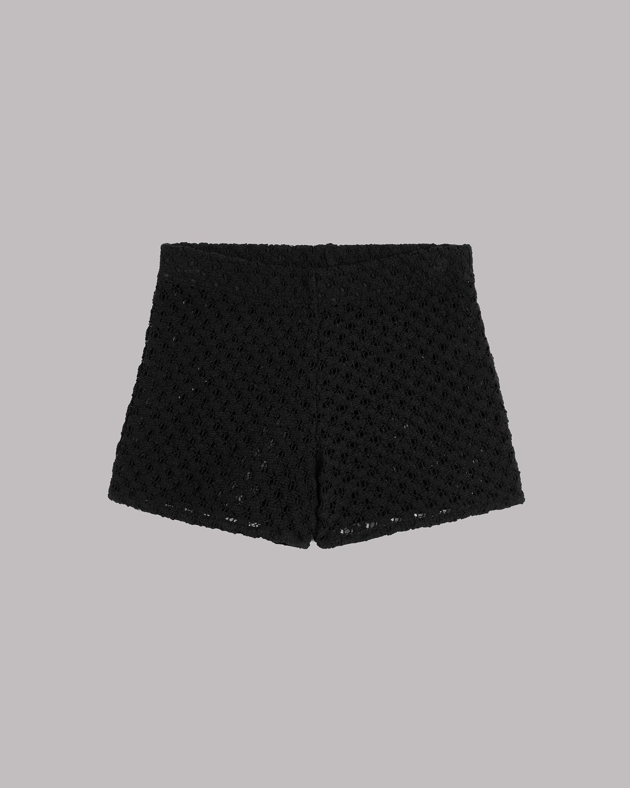 The Black Crochet Shorts