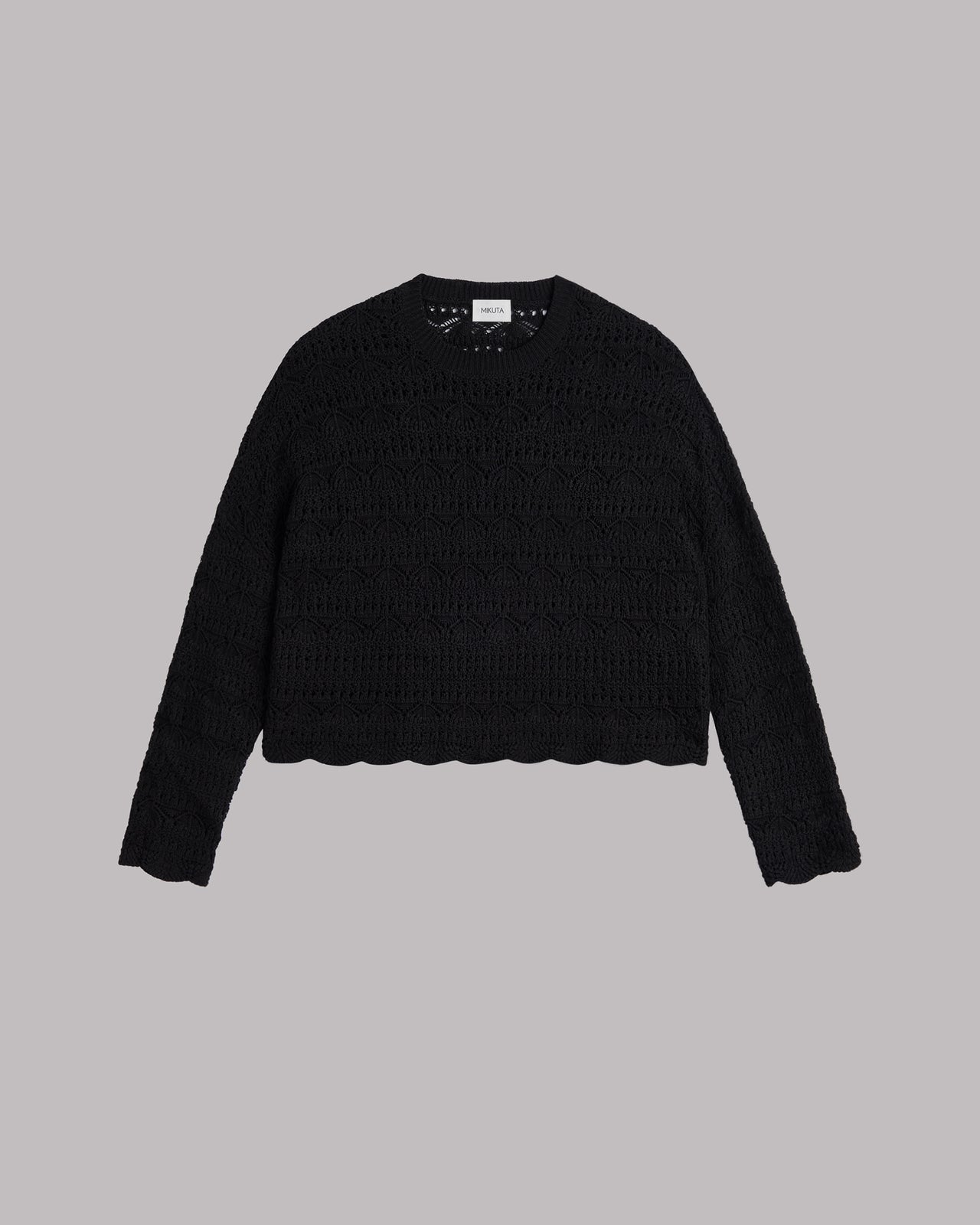 The Black Crochet Sweater