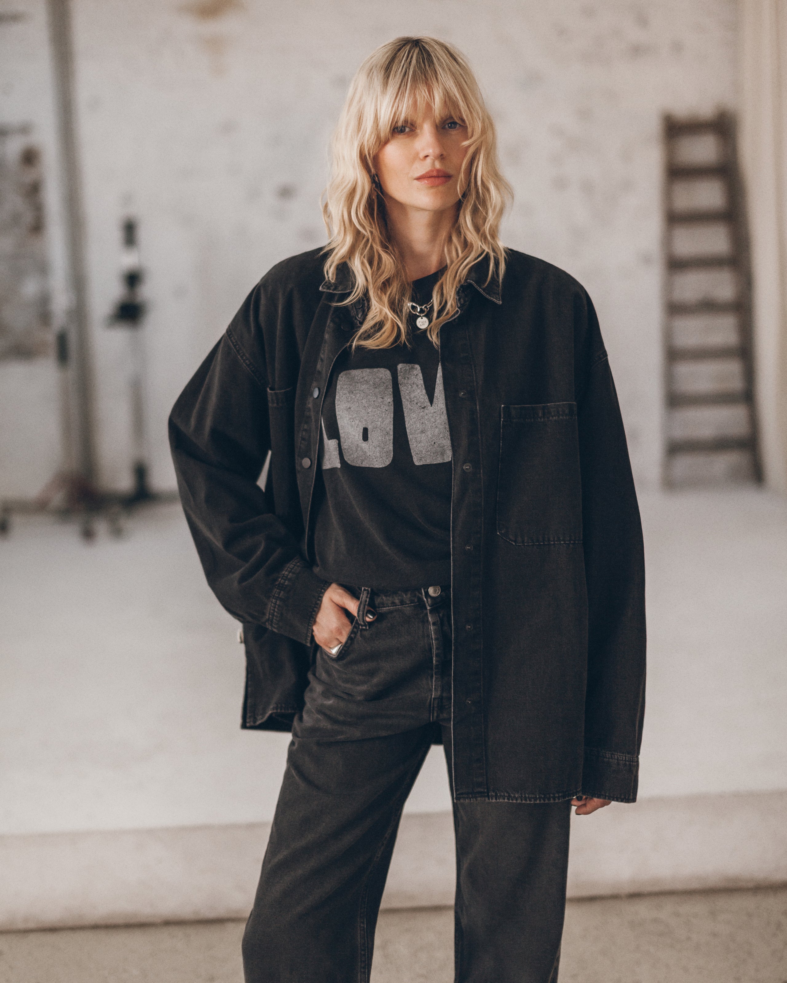 The Black Denim Overshirt