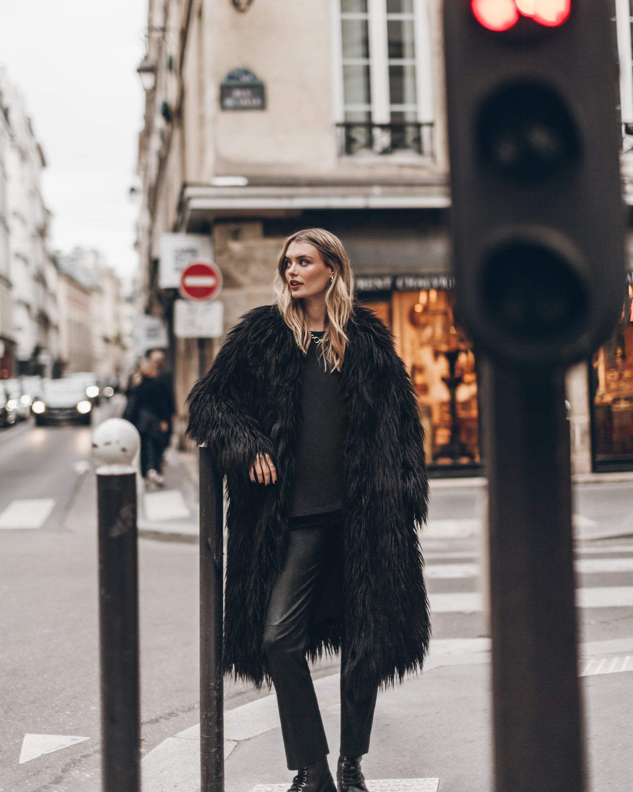 The Black Fluffy Coat