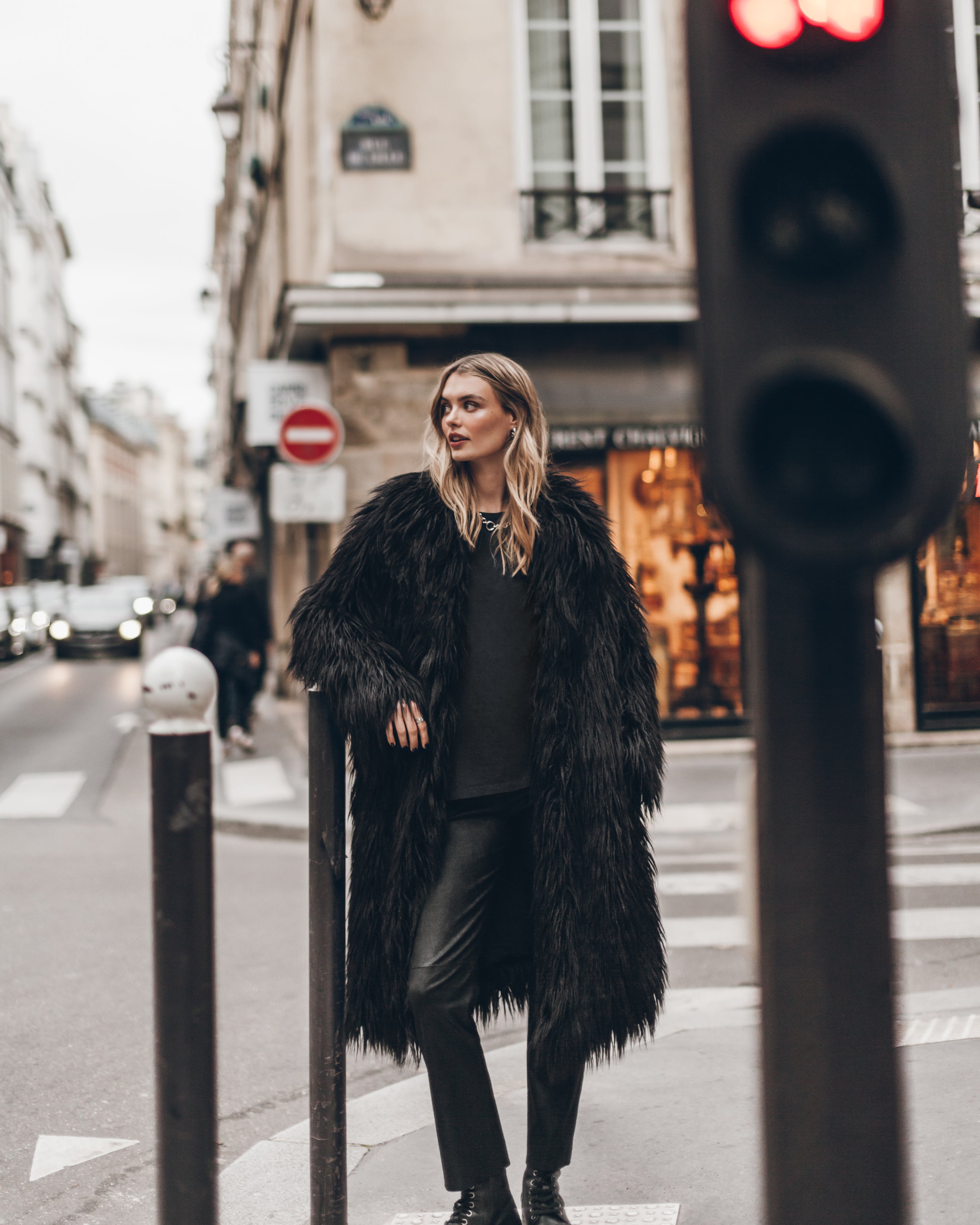 The Black Fluffy Coat