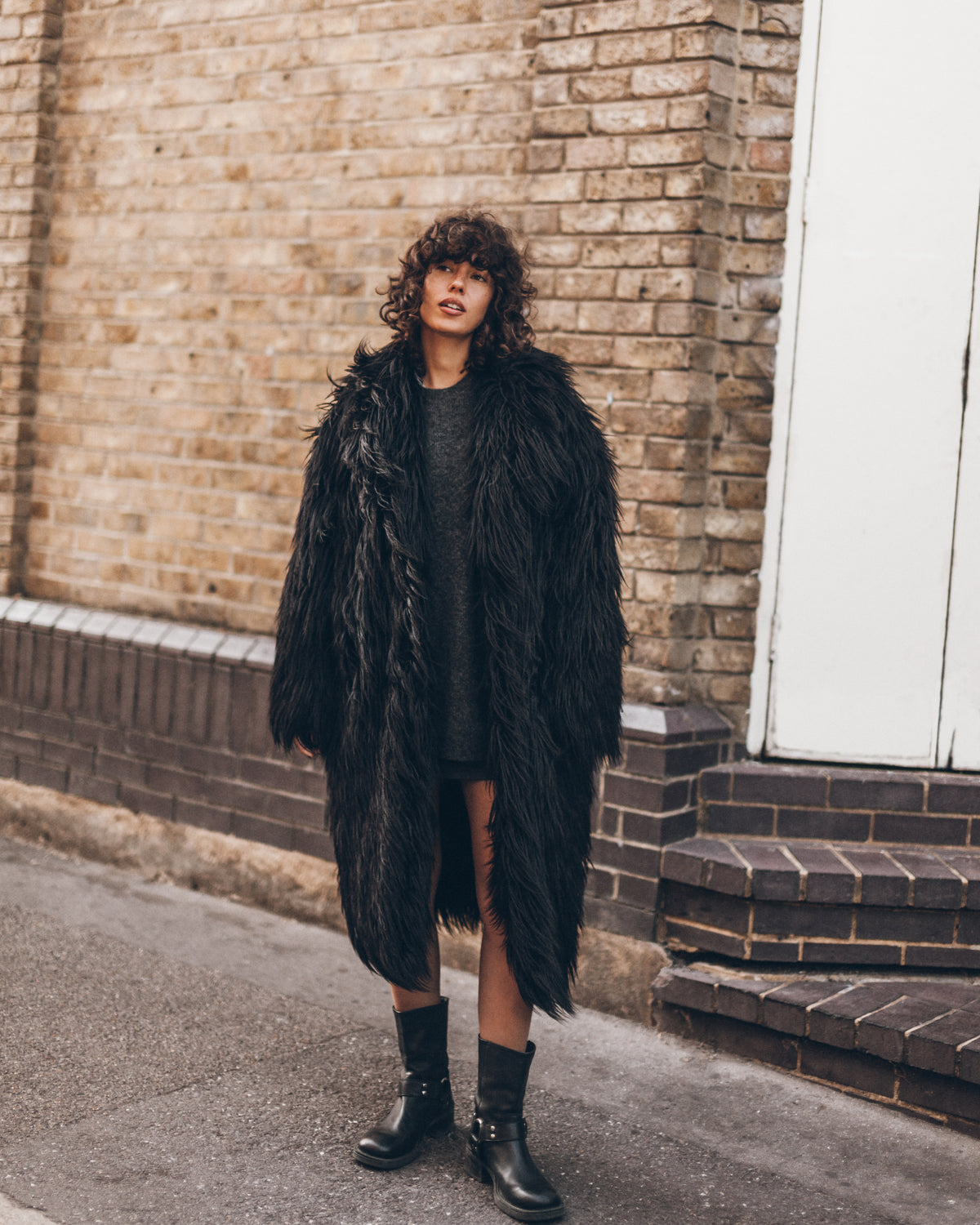 The Black Fluffy Coat
