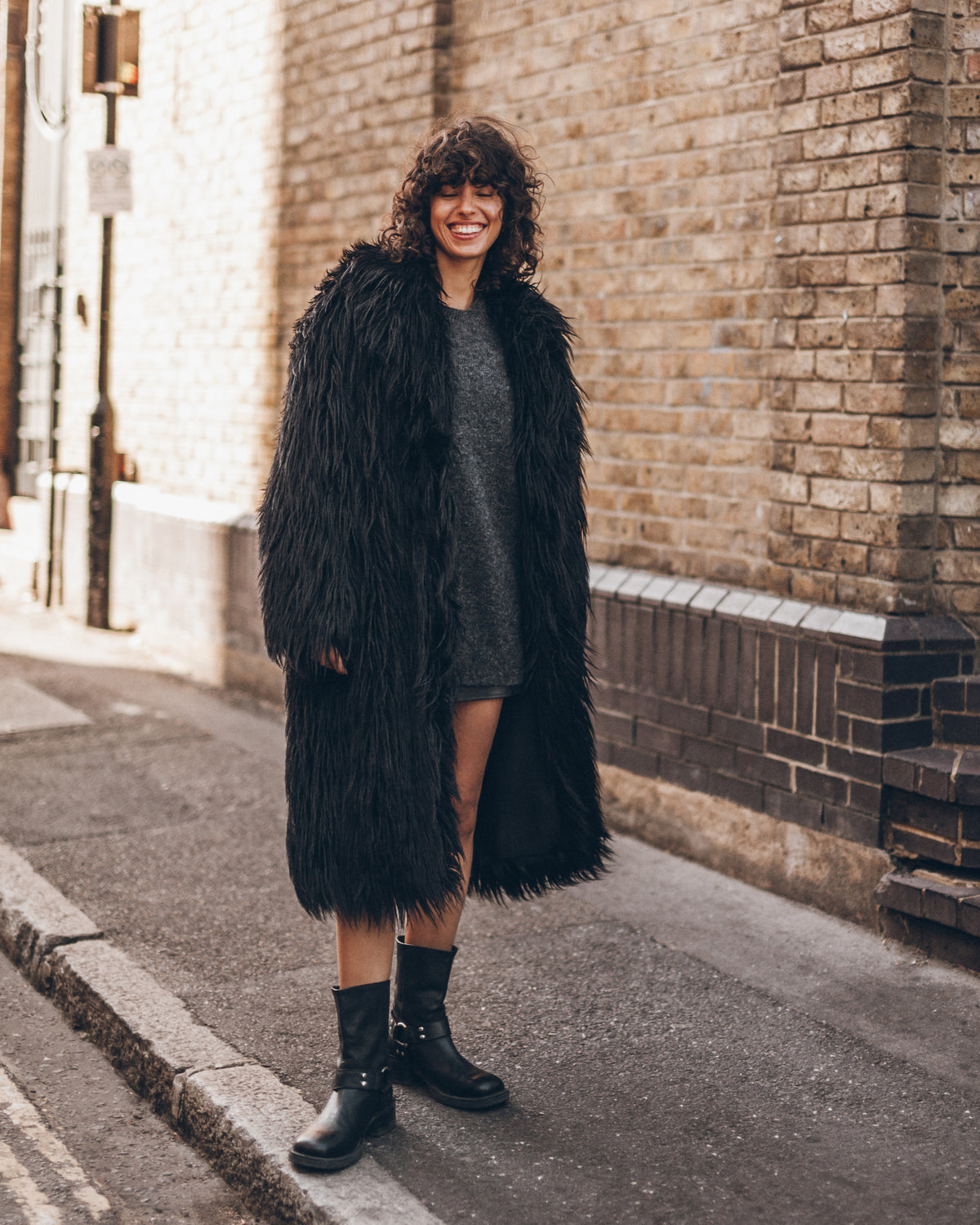 The Black Fluffy Coat