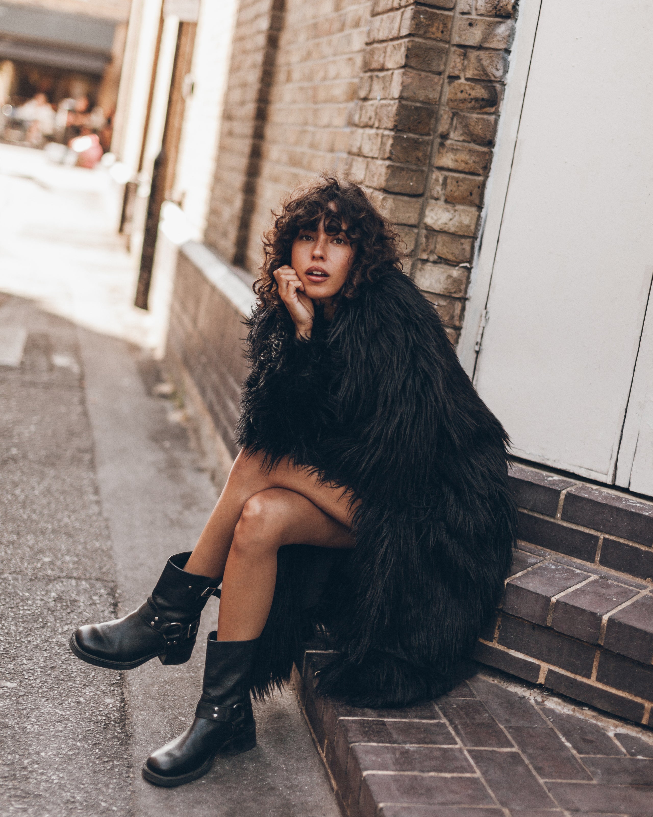The Black Fluffy Coat