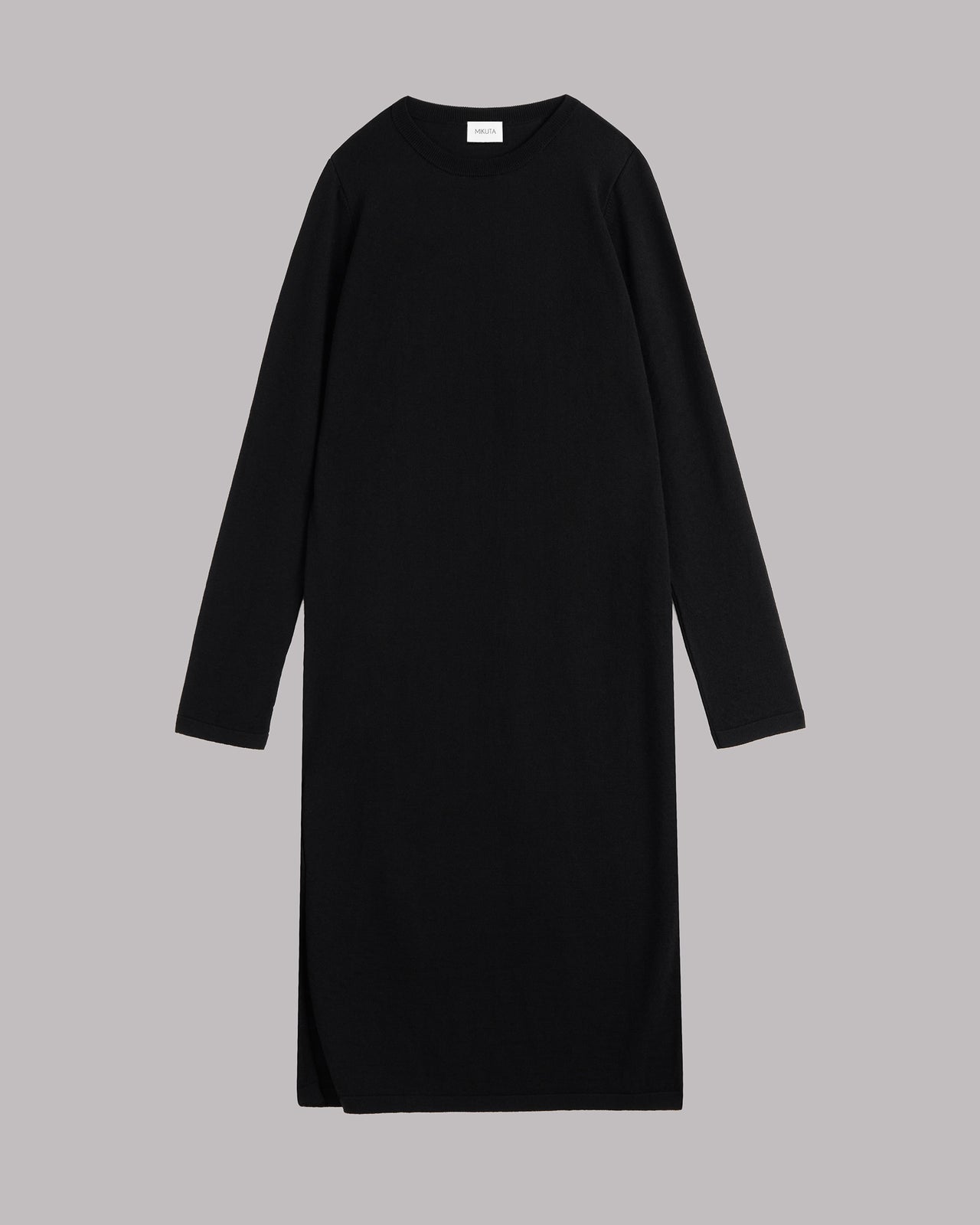 The Black Knit Longsleeve Dress