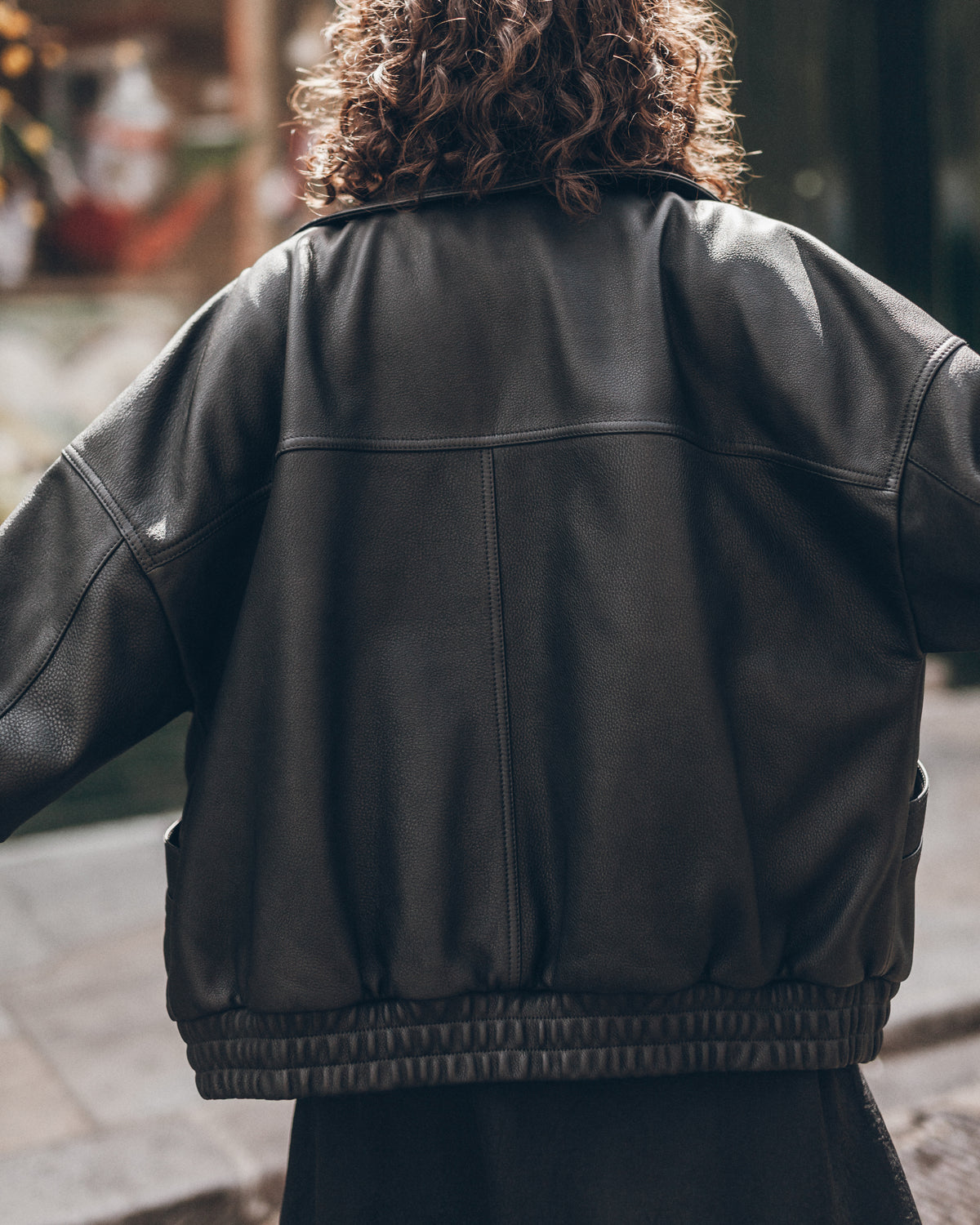 The High Neck Leather Jacket