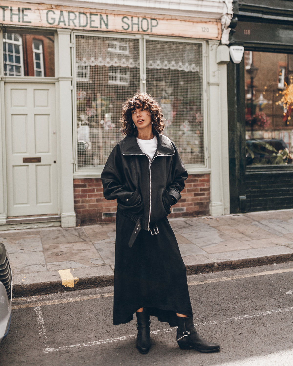 The High Neck Leather Jacket