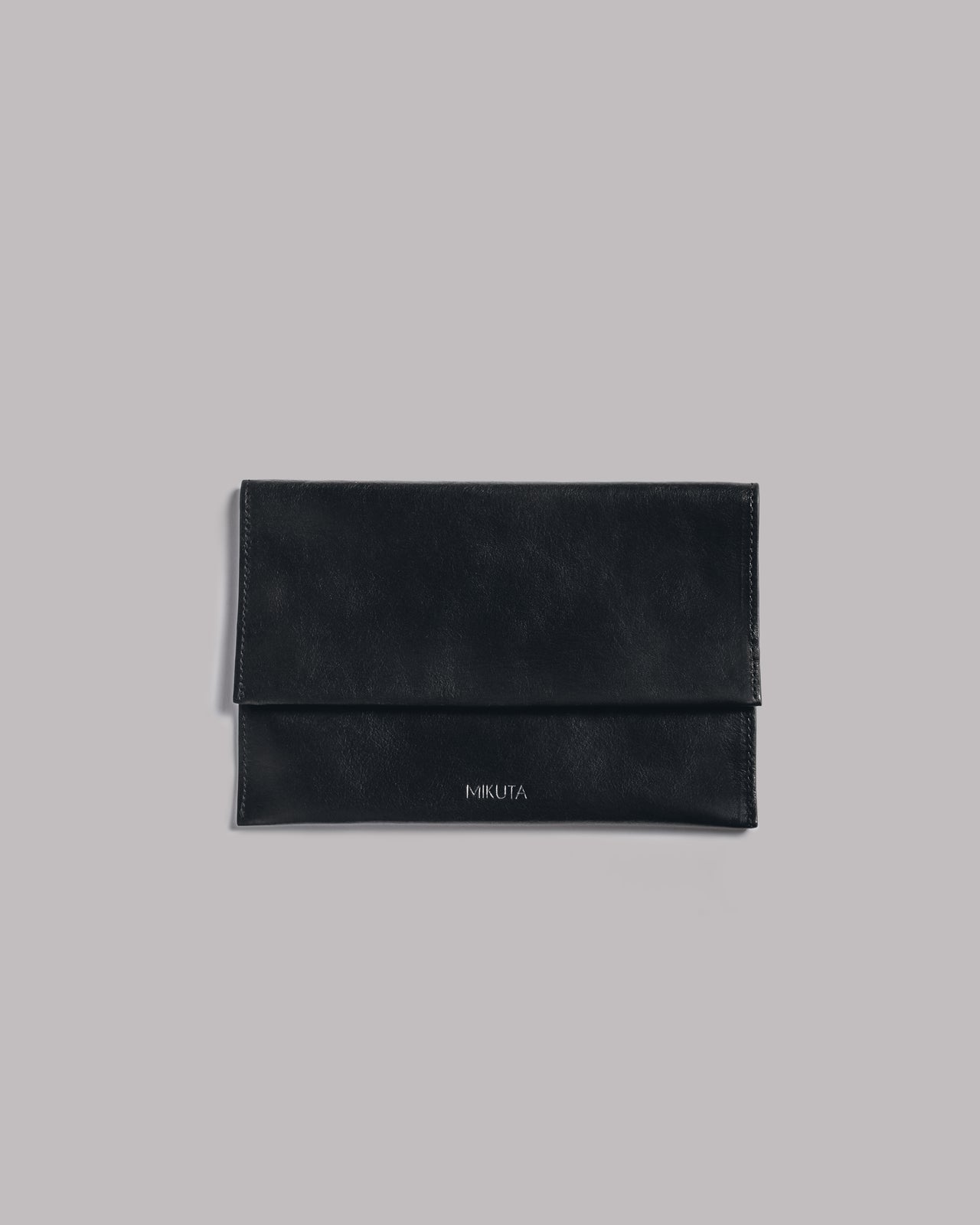 The Black Leather Essentials Pouch