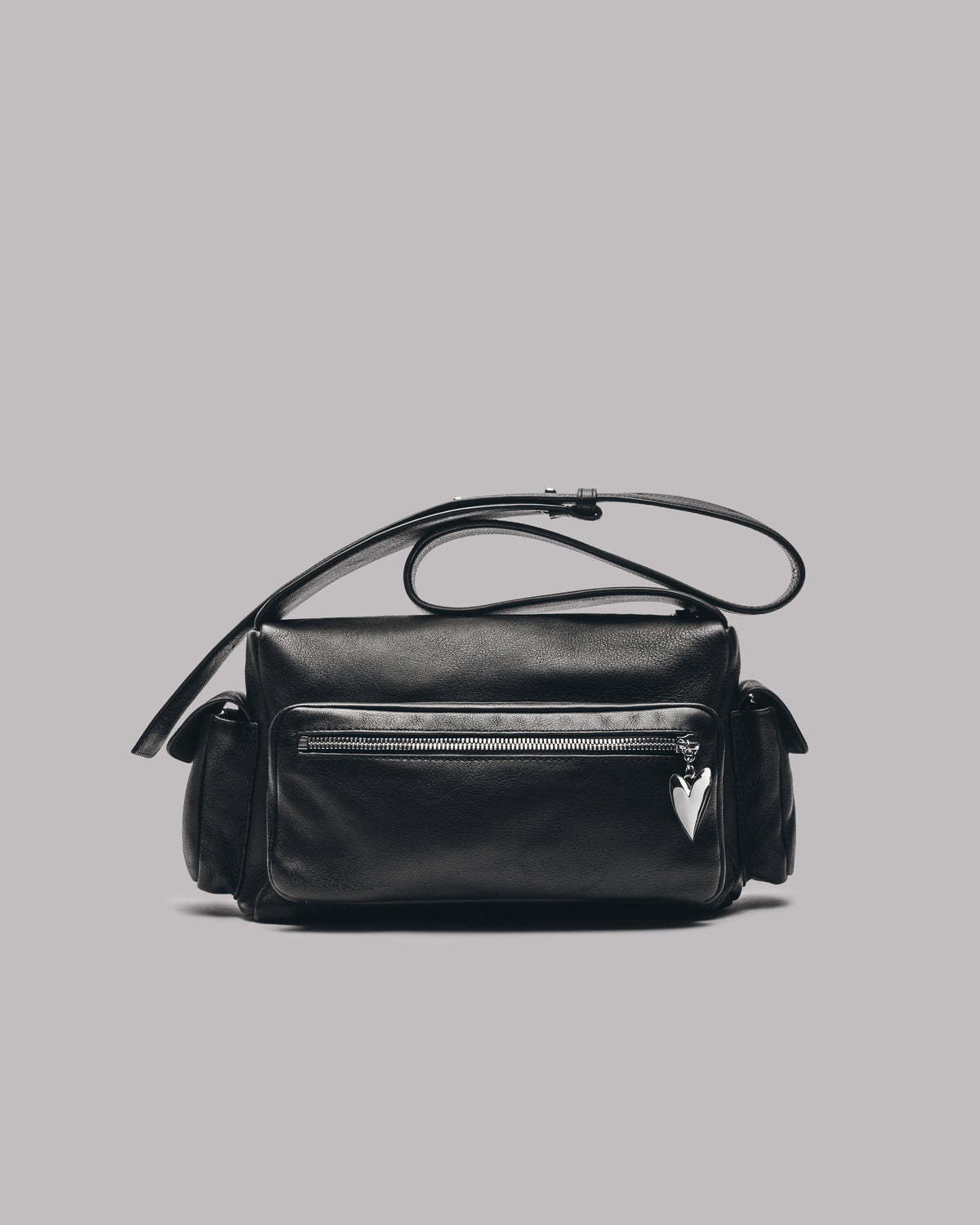 The Black Leather Minou Bag