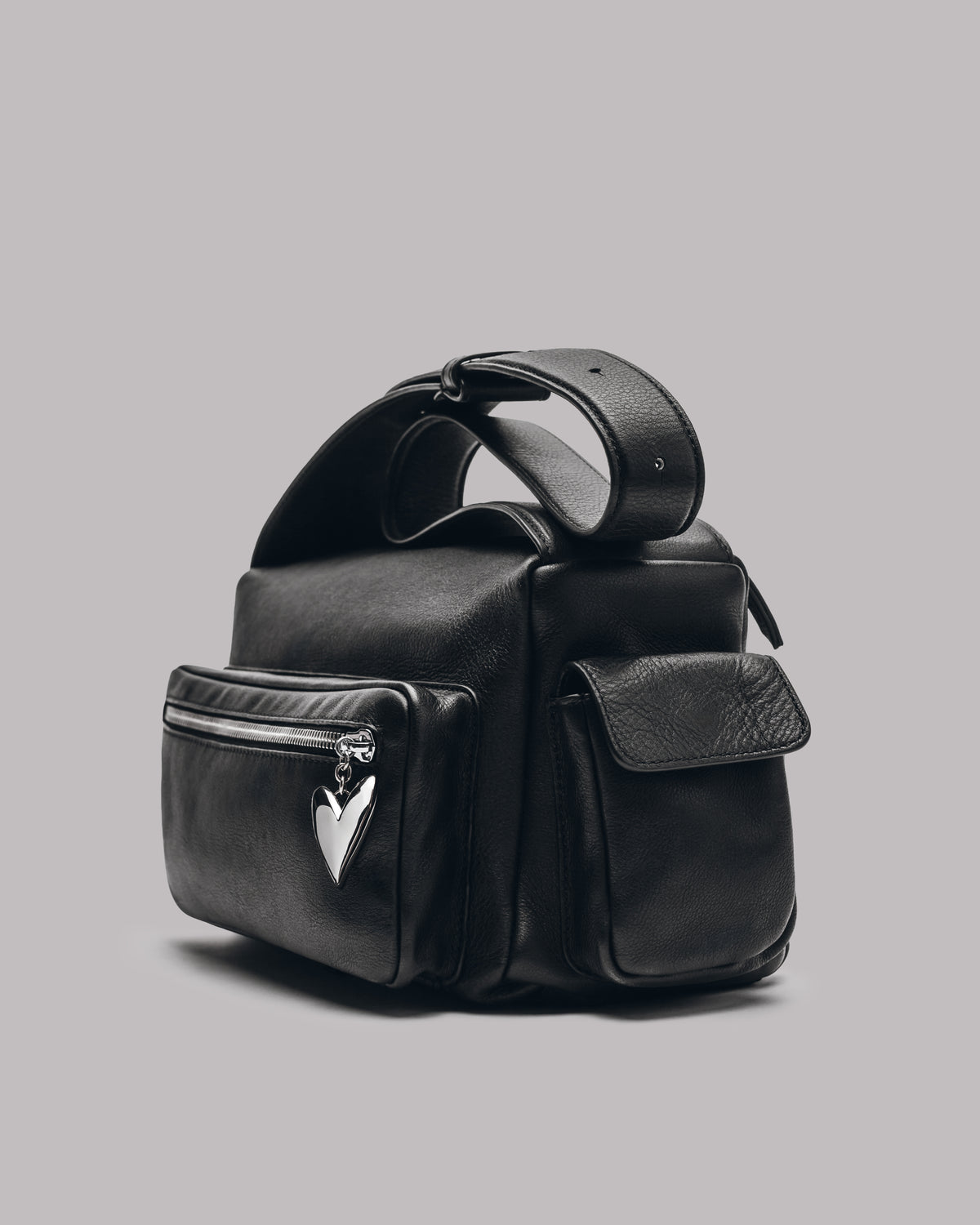 The Black Leather Minou Bag