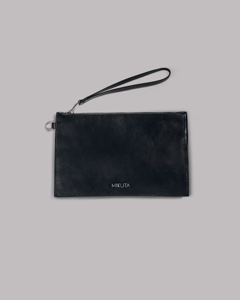 MIKUTA | The Black Leather Pouch