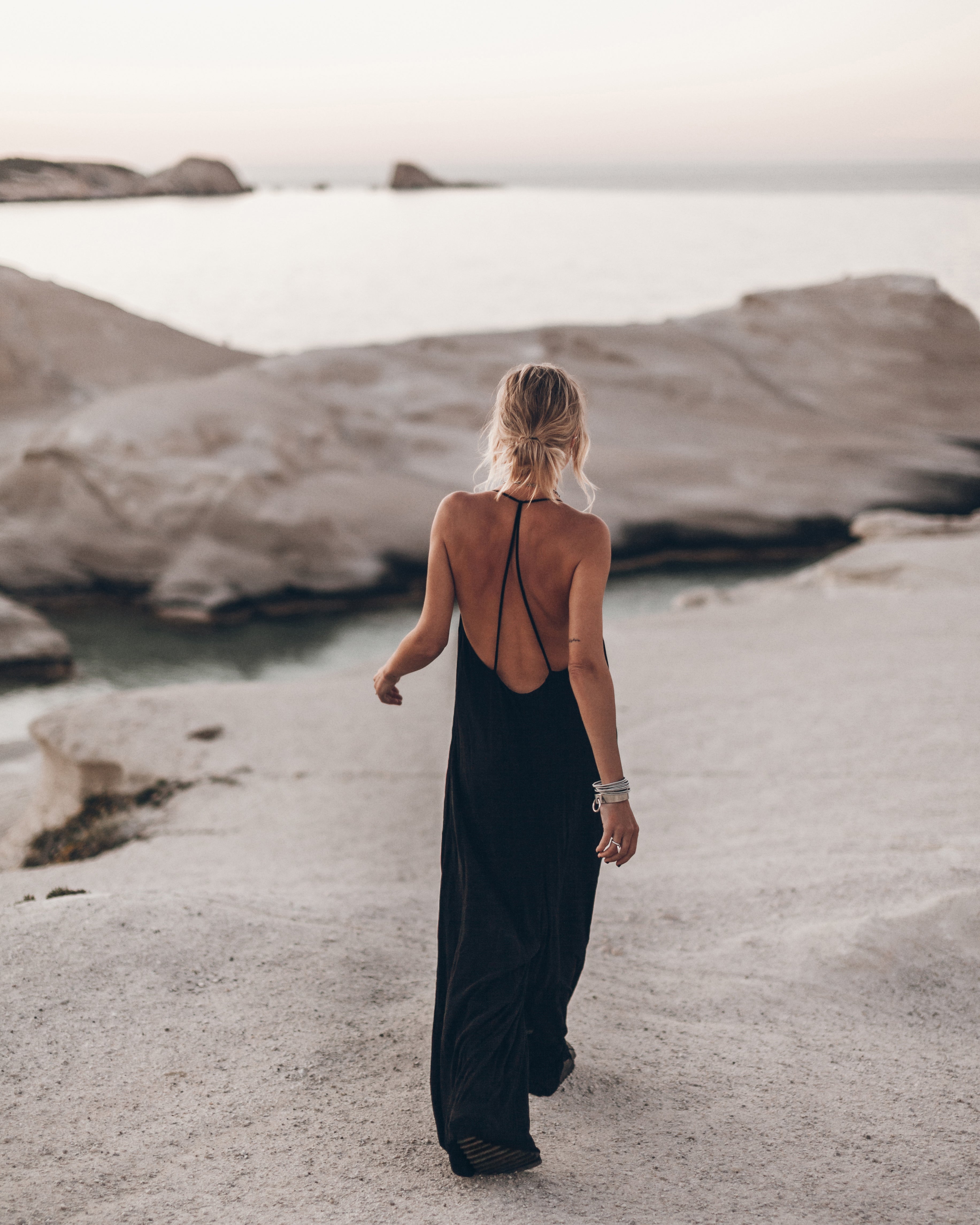 MIKUTA | The Black Long Crinkle Jumpsuit
