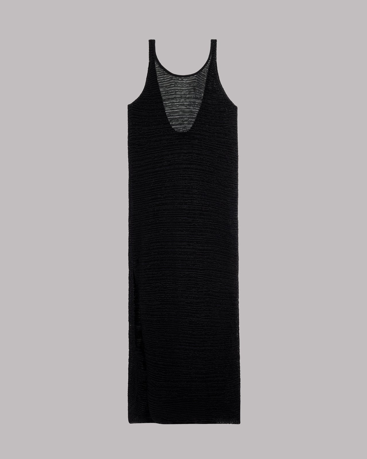 The Black Long Knitted Dress