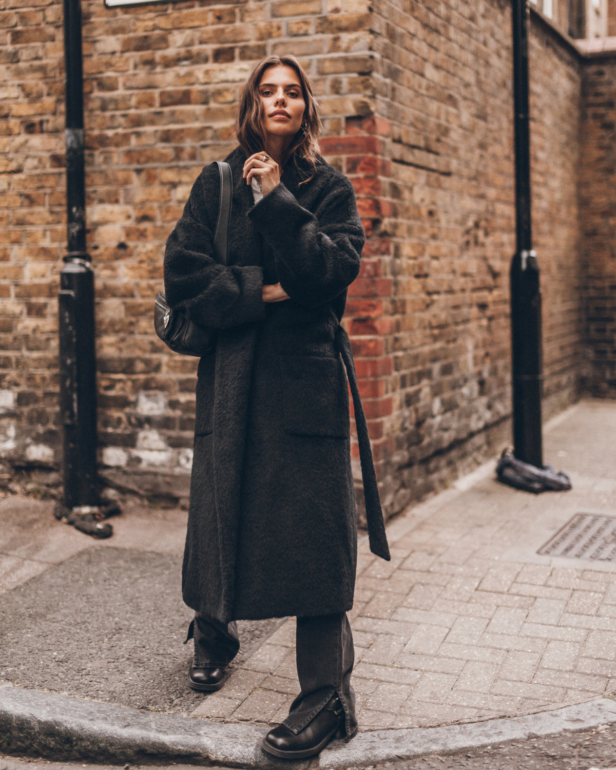 The Black Long Robe Coat