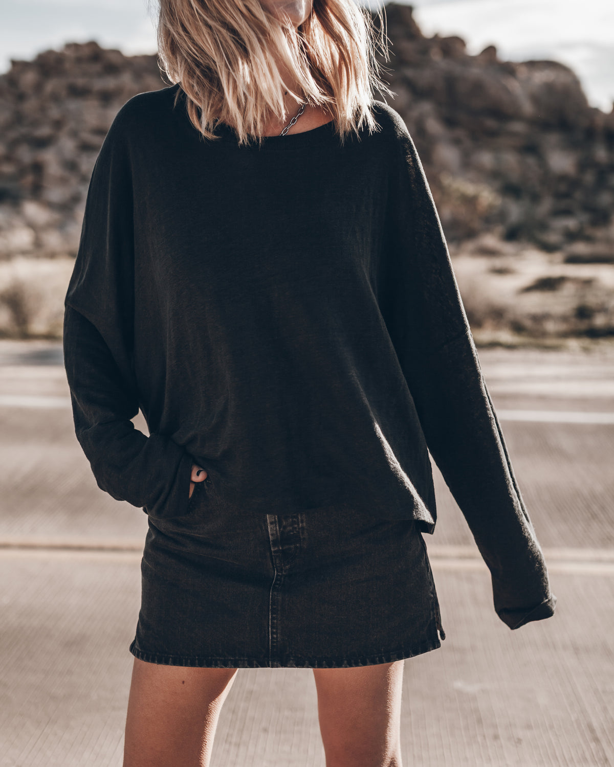 Loose Linen Longsleeve