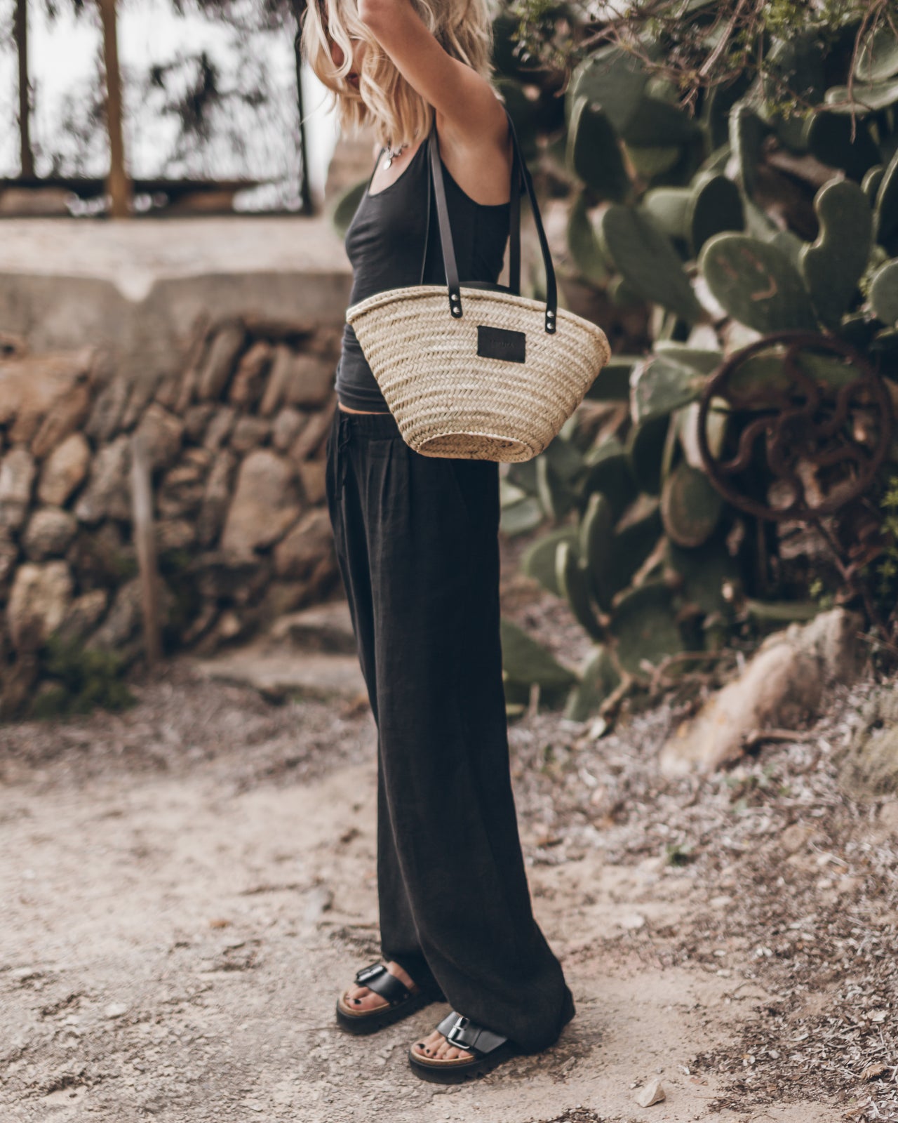 The Black Loose Linen Pants
