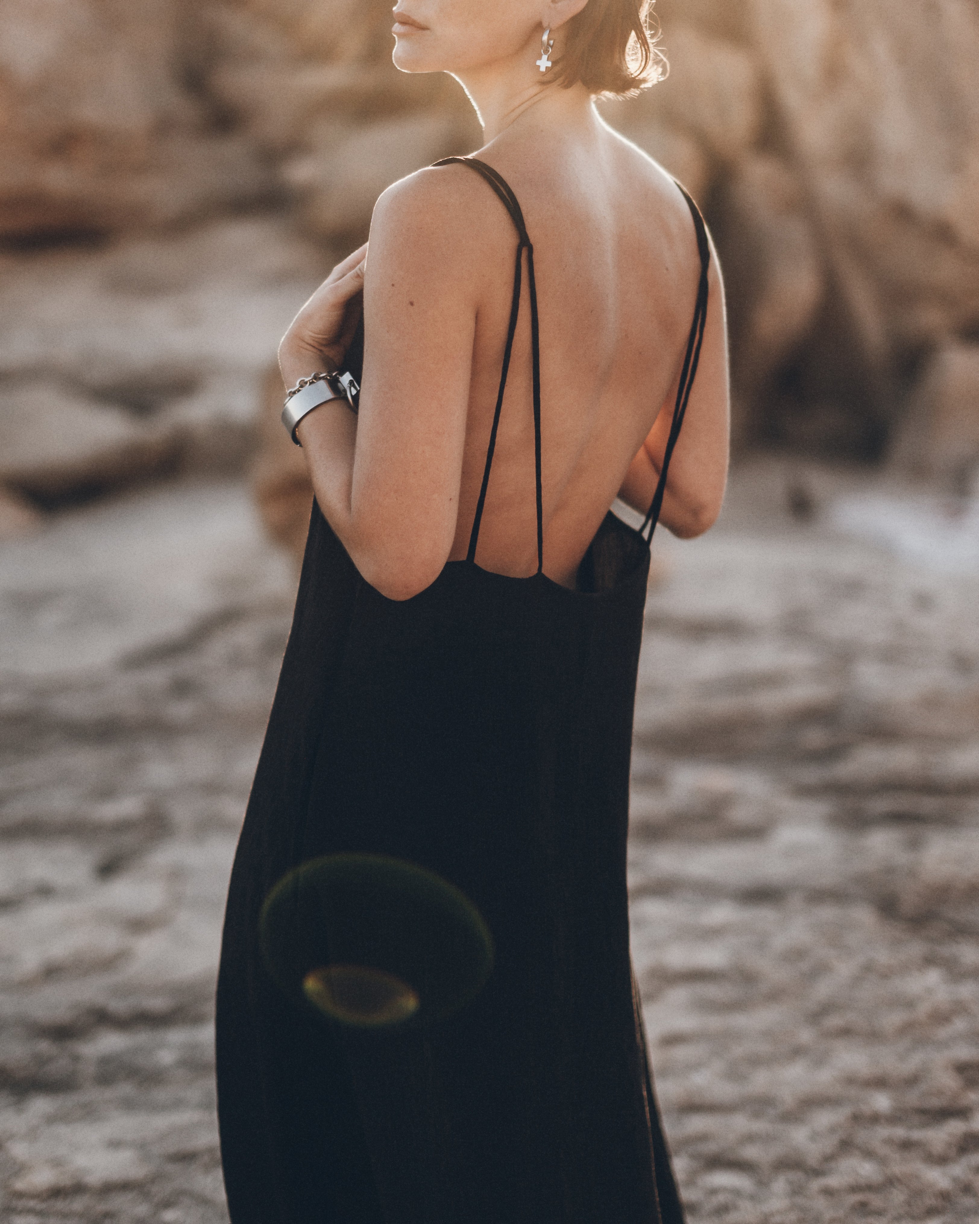 black maxi dress south africa Ina Front Twist Maxi Dress