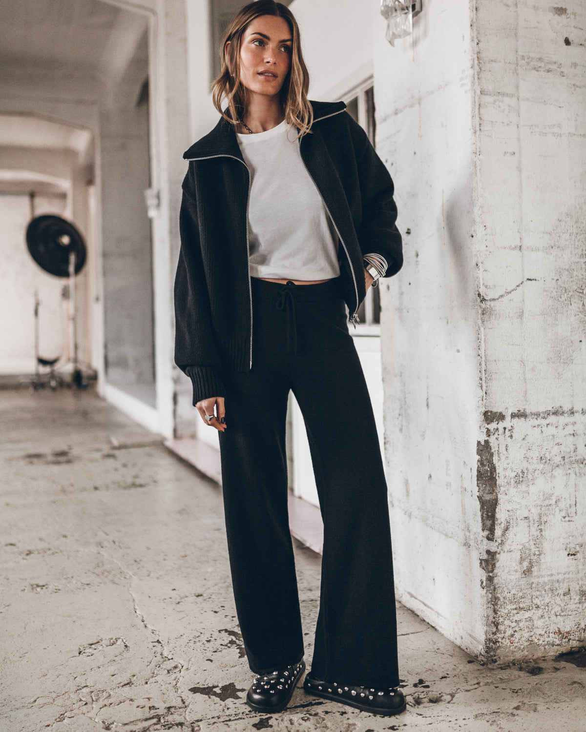 The Black Merino Cardigan