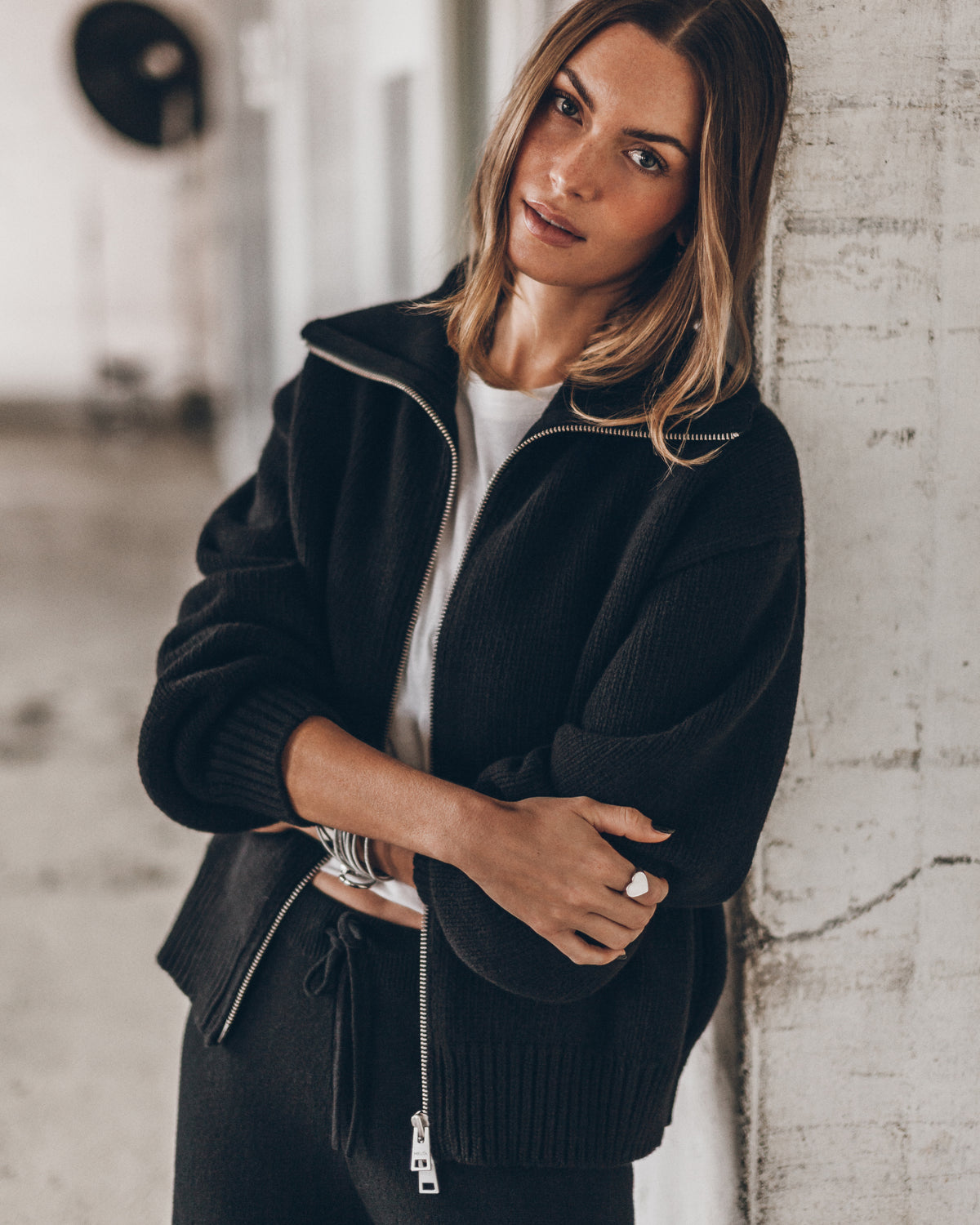 The Black Merino Cardigan