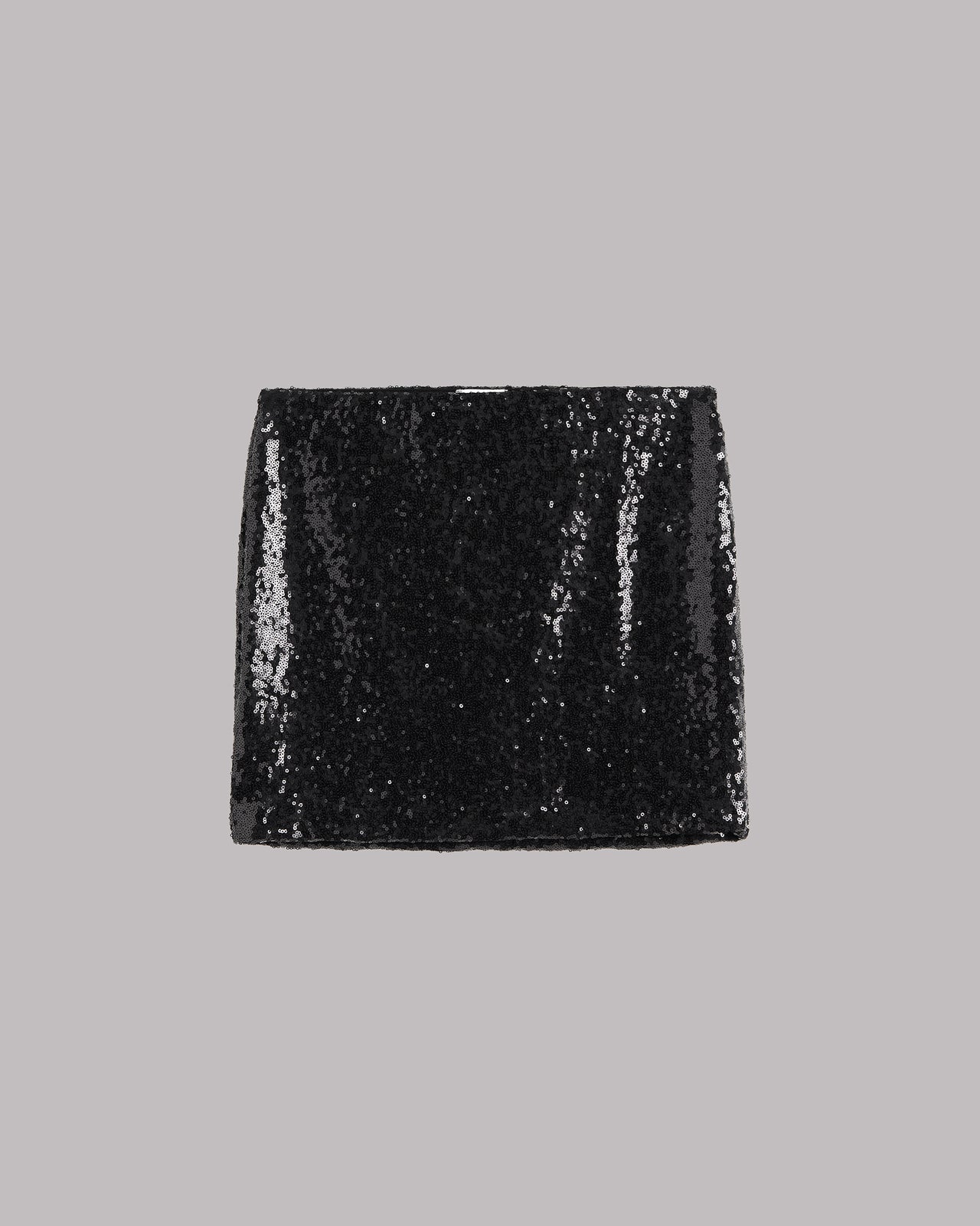 The Black Mini Sequin Skirt