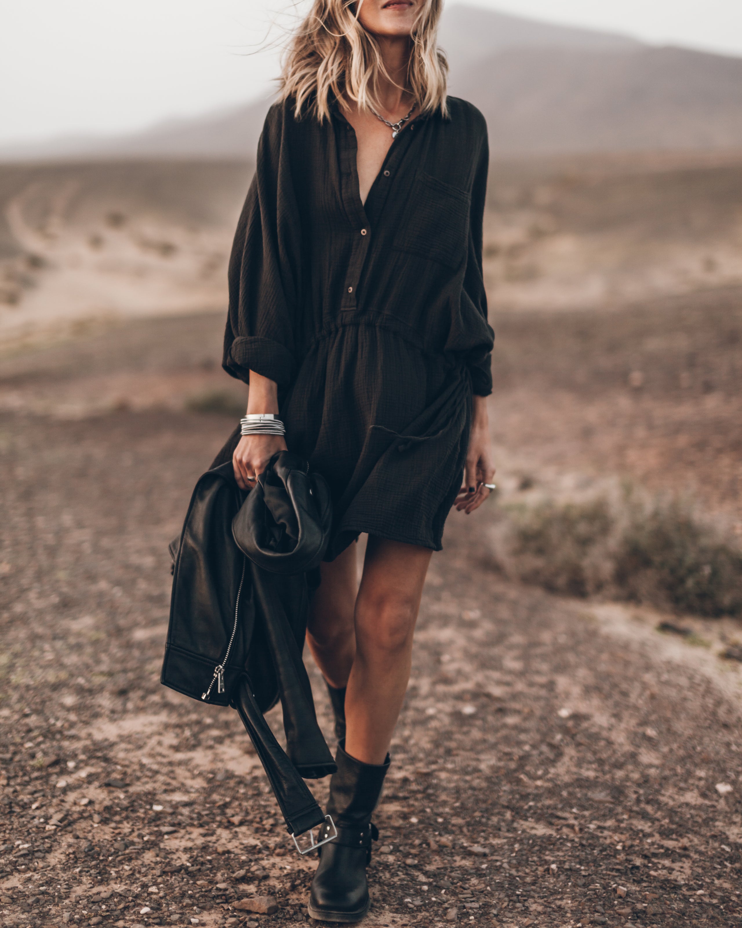 The Black Original Shirt Dress