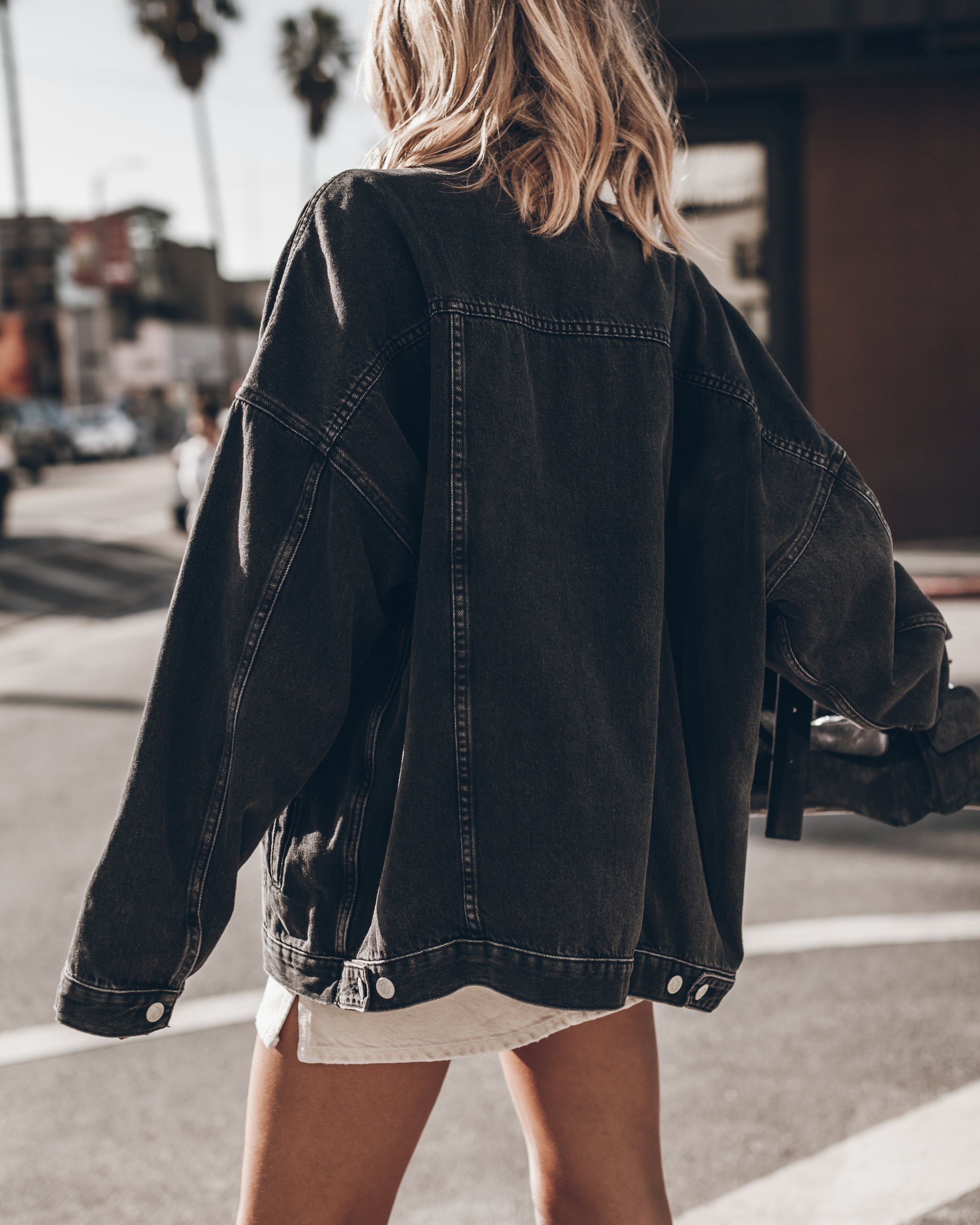 The Black Oversized Denim Jacket