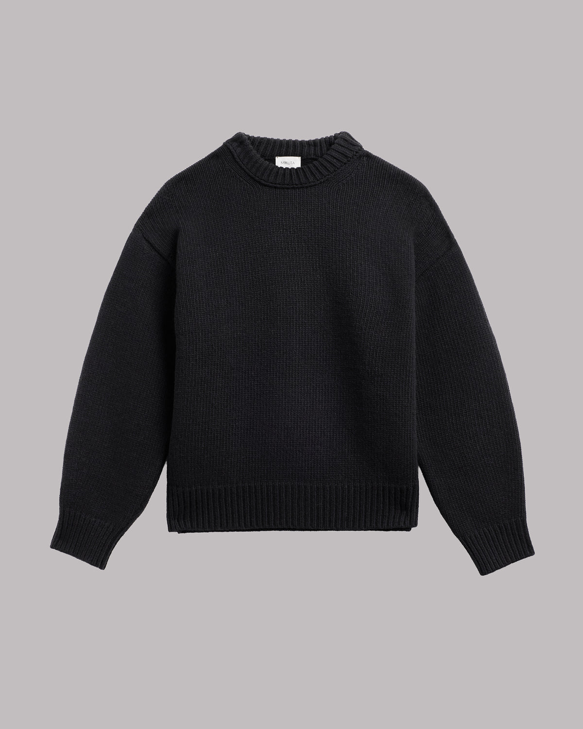 The Black Relaxed Knitted Sweater