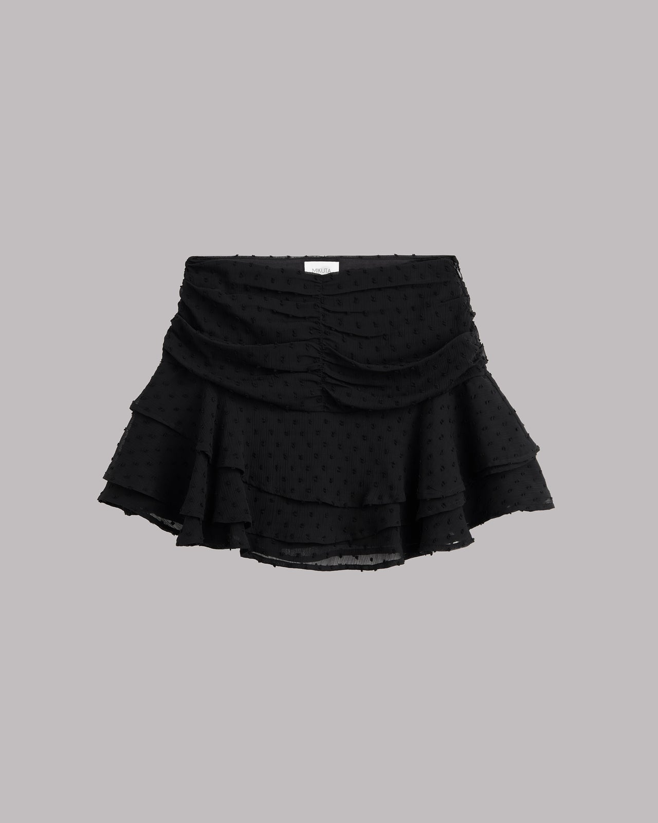 The Black Ruffle Skort