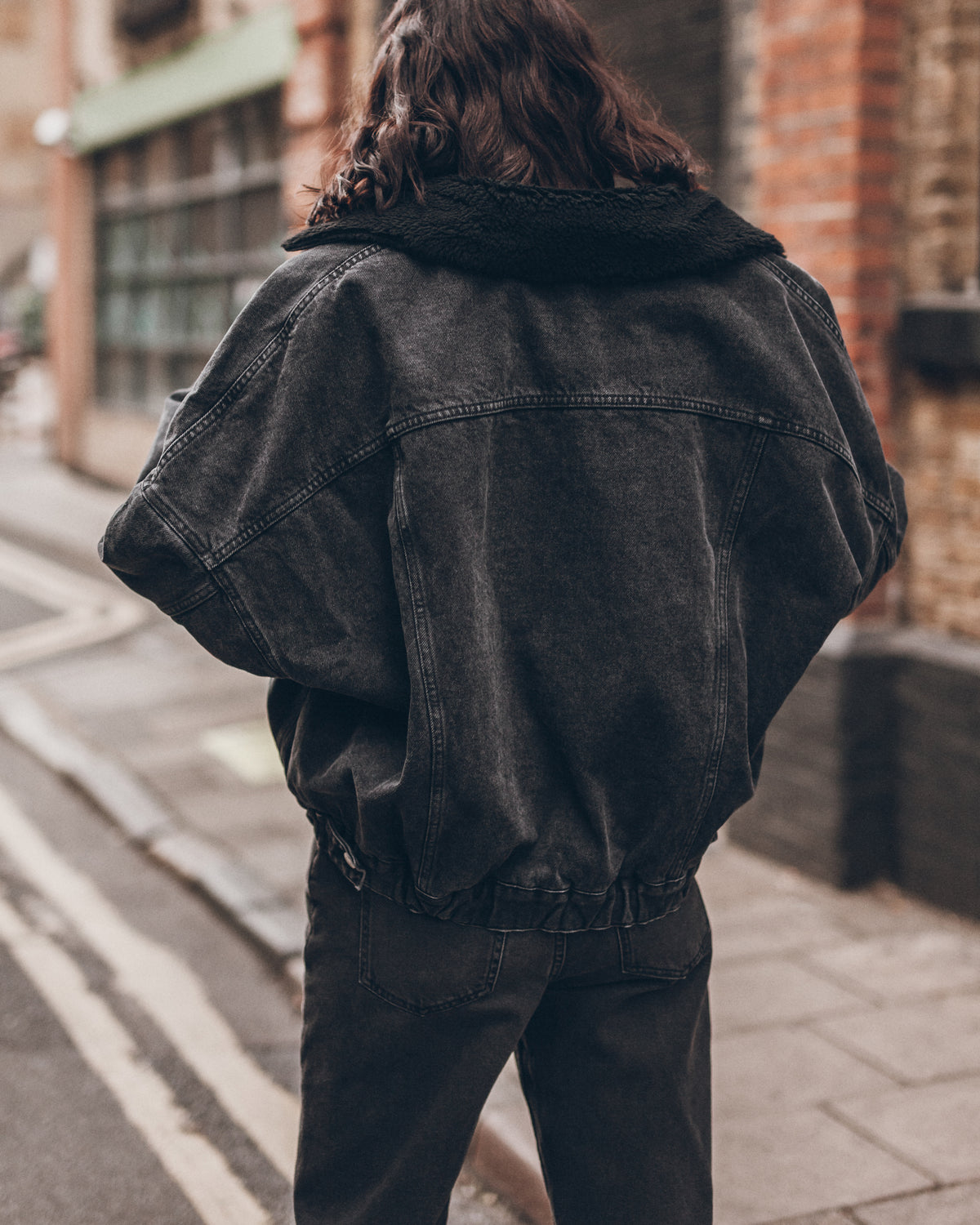The Black Sherpa Denim Jacket