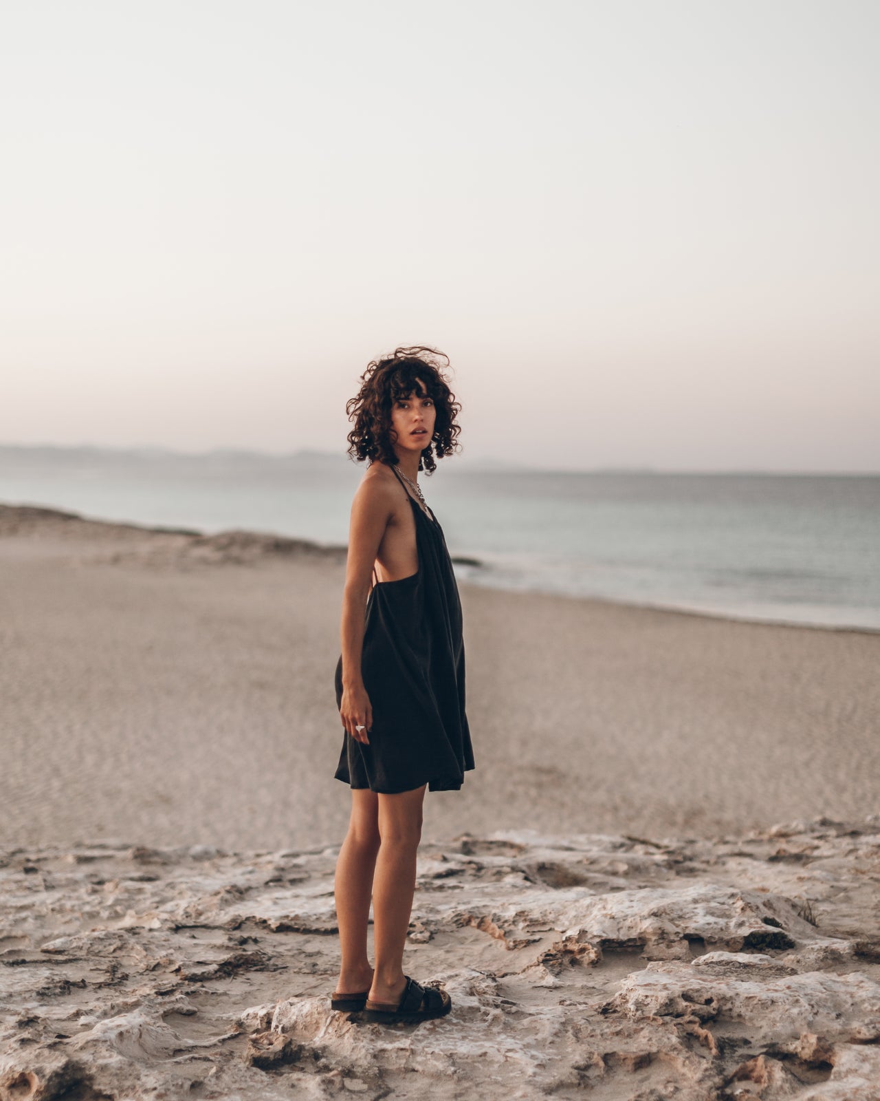 The Black Short Beach Dress