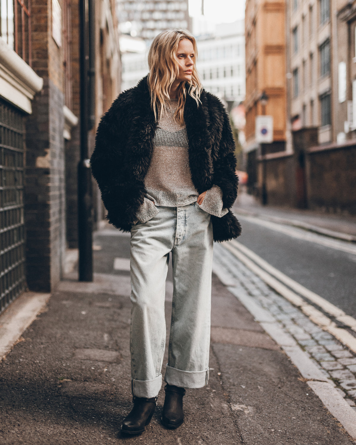 The Silver Metallic Knitted Longsleeve