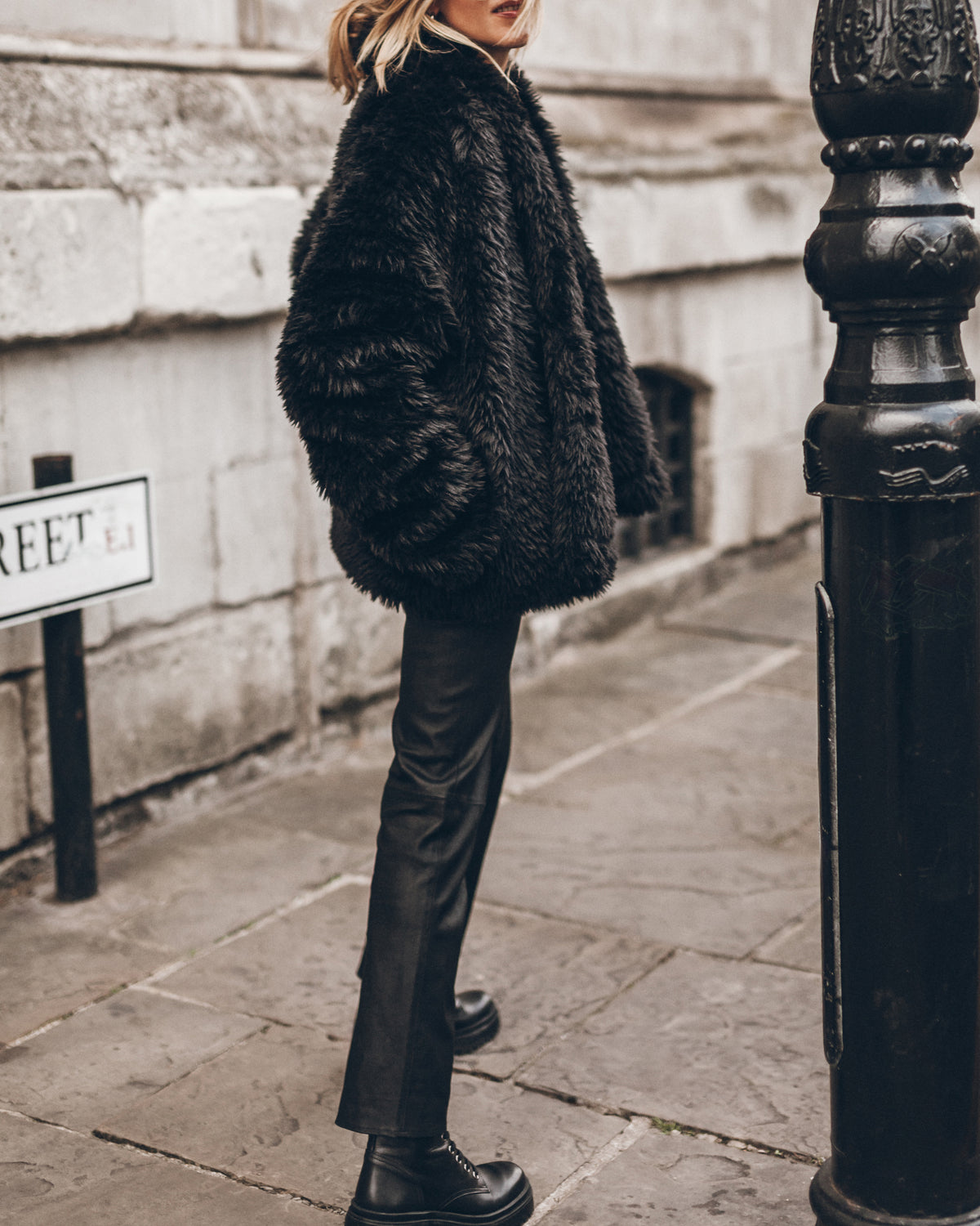 The Black Short Teddy Jacket