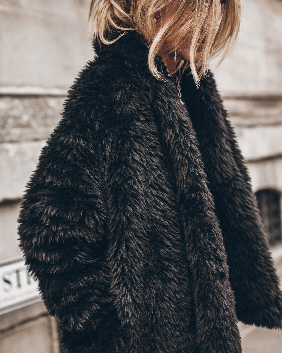 The Black Short Teddy Jacket