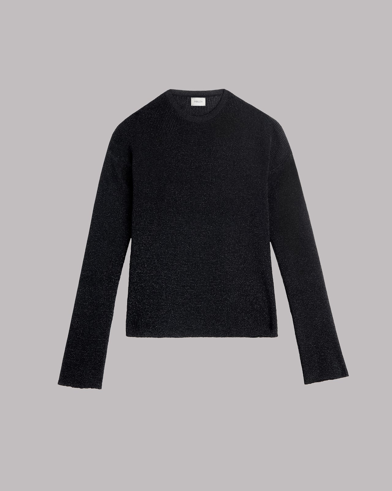 The Black Sparkly Loose Knitted Sweater