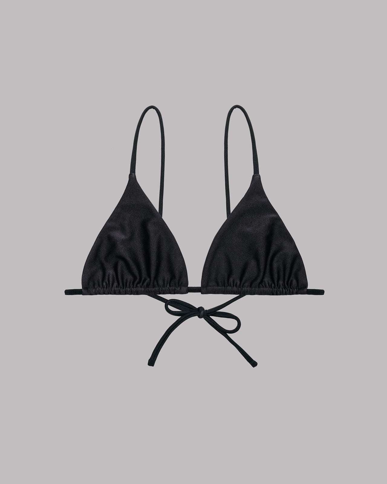 The Black Triangle Bikini Top