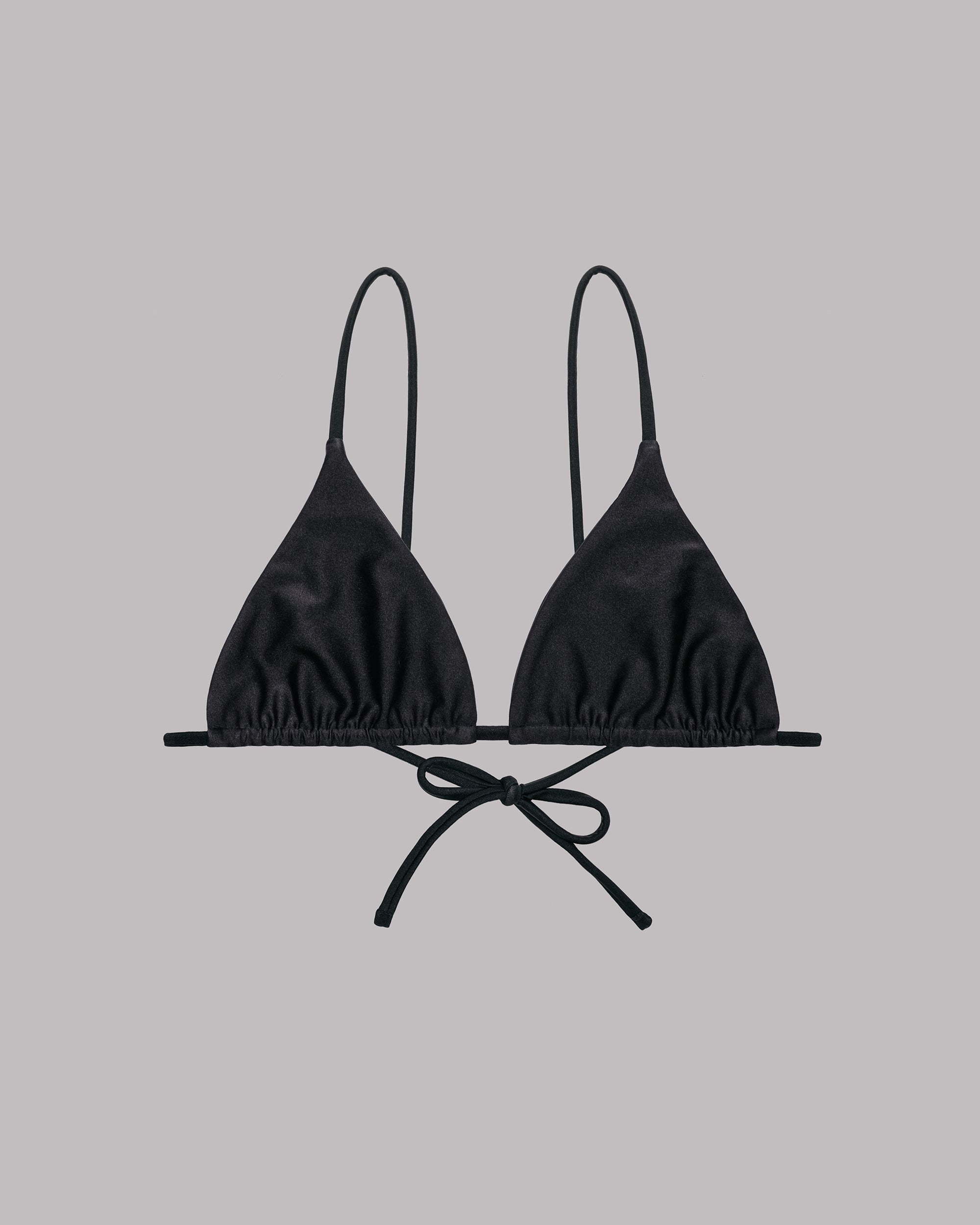The Black Triangle Bikini Top