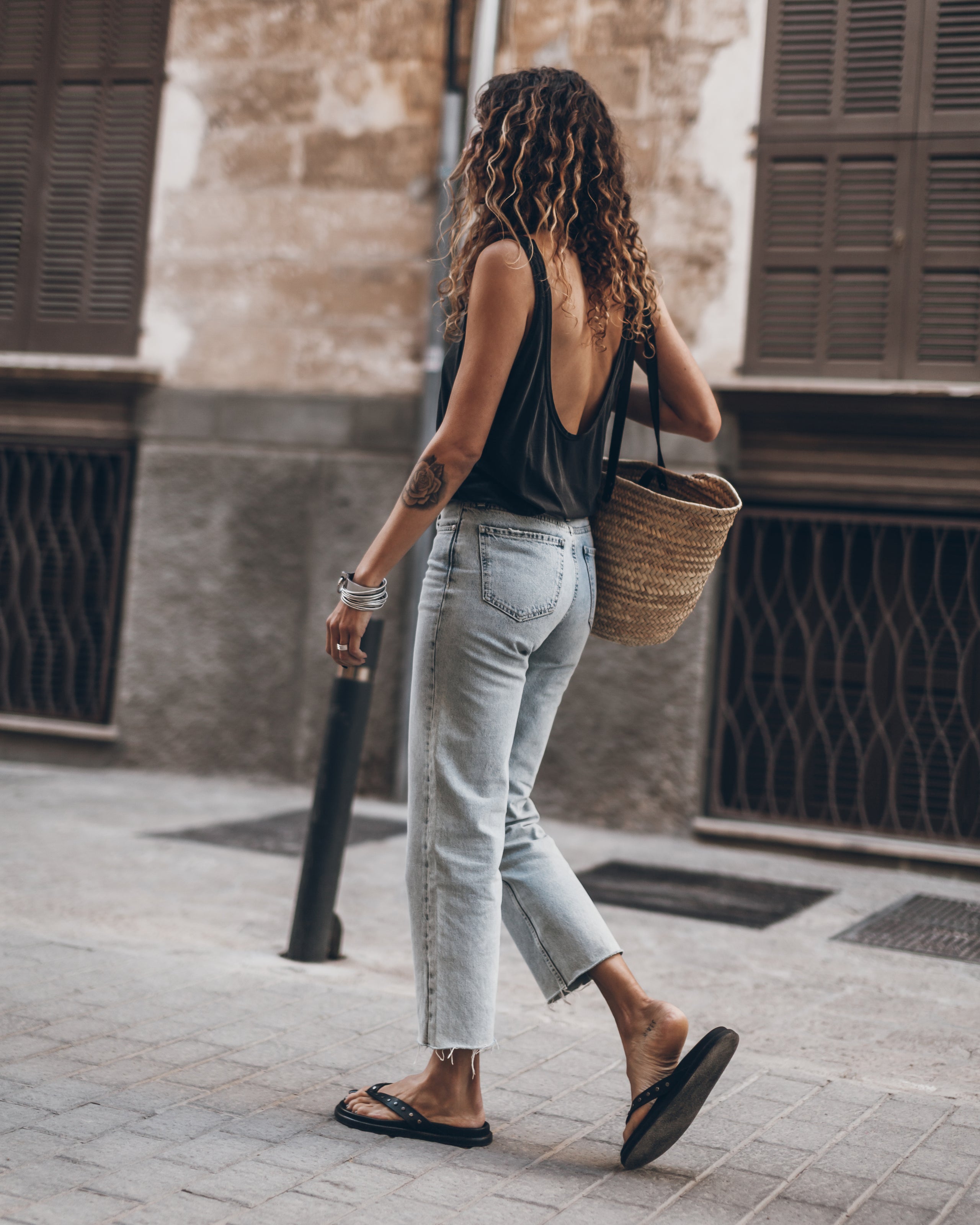 The Dark Low Back Base Tank Top