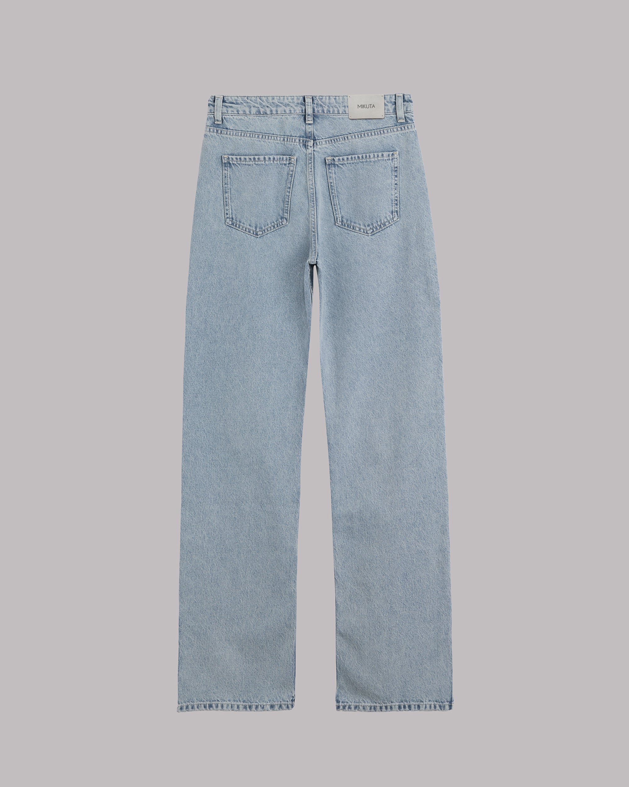 The Blue Straight Slit Jeans