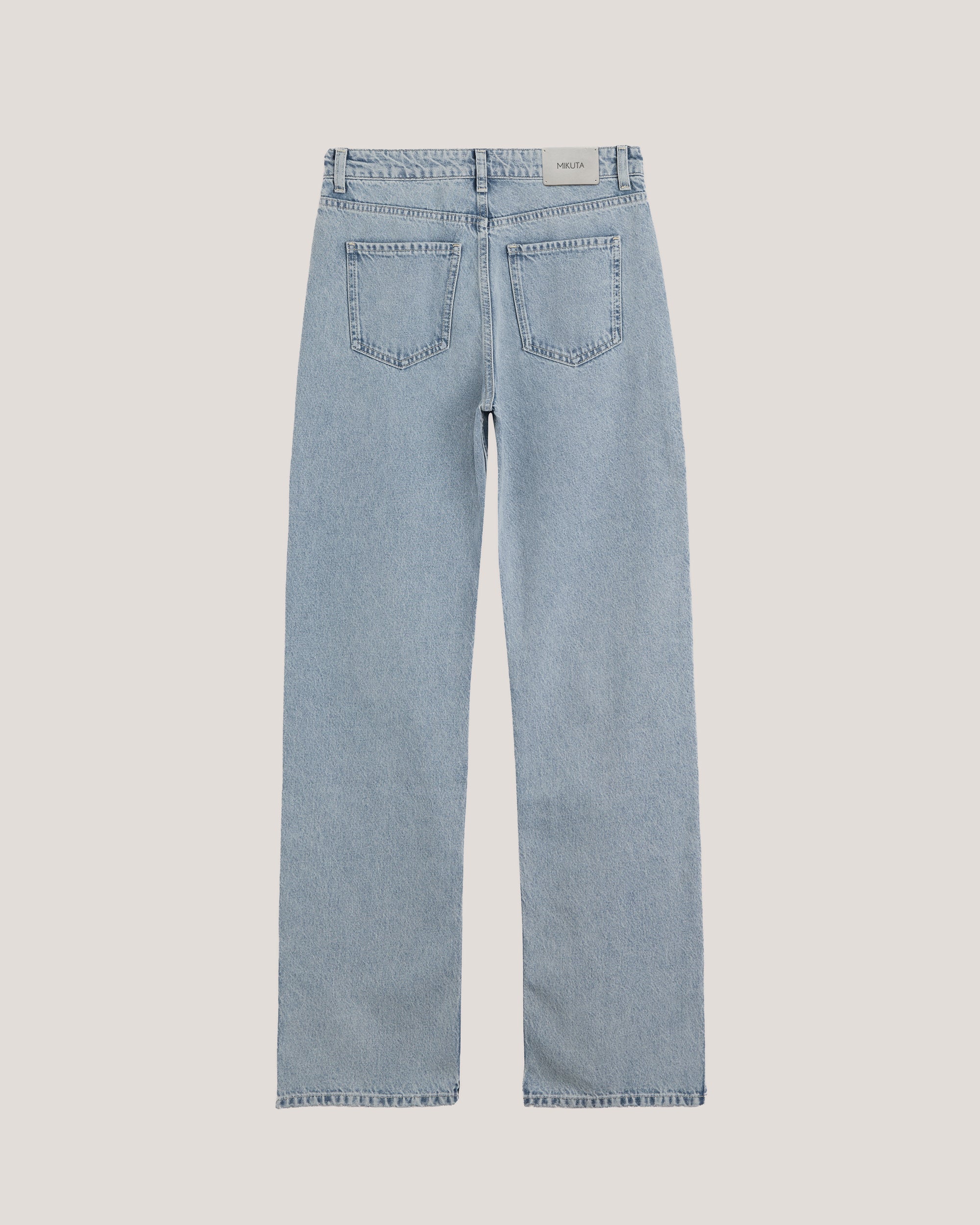 The Blue Straight Slit Jeans