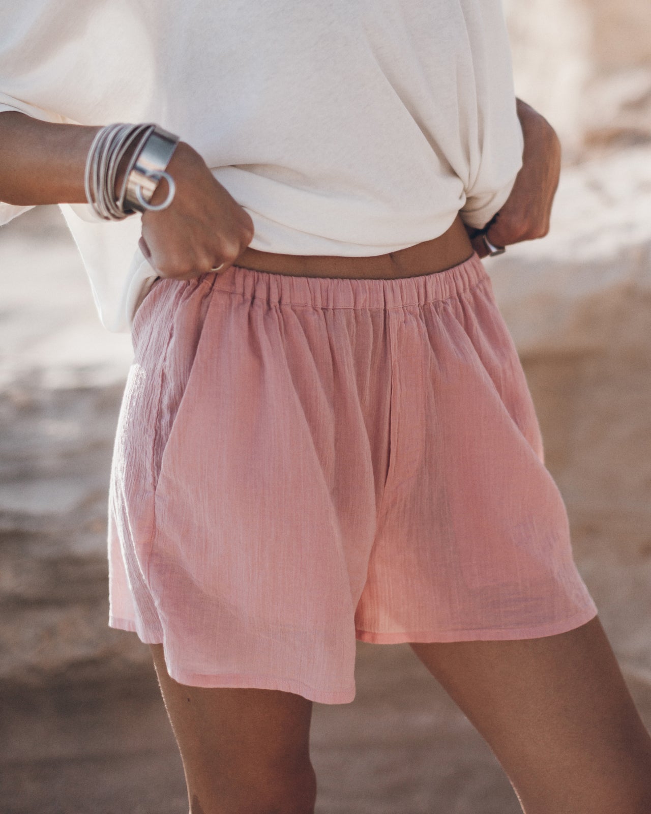 The Blush Flowy Shorts