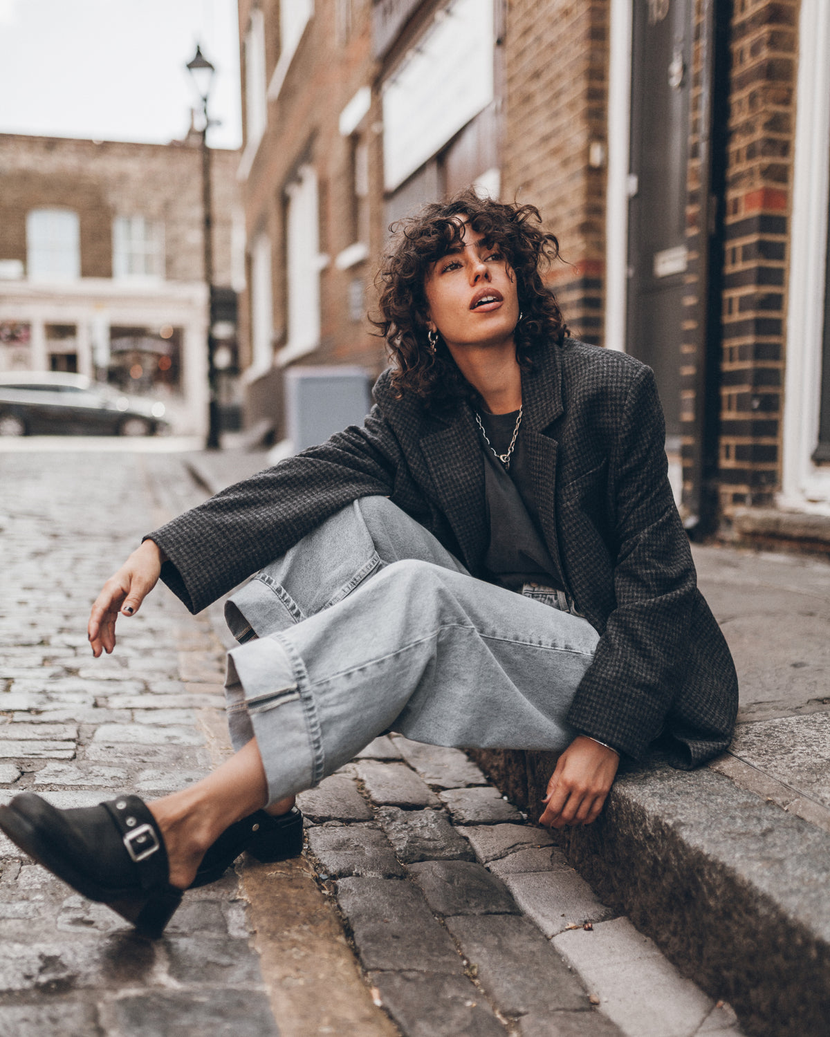 The Check Oversized Blazer