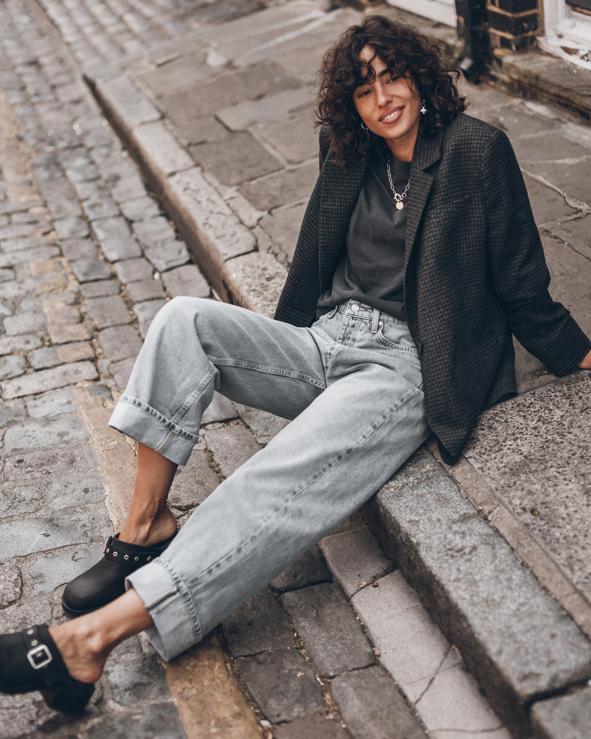 The Check Oversized Blazer